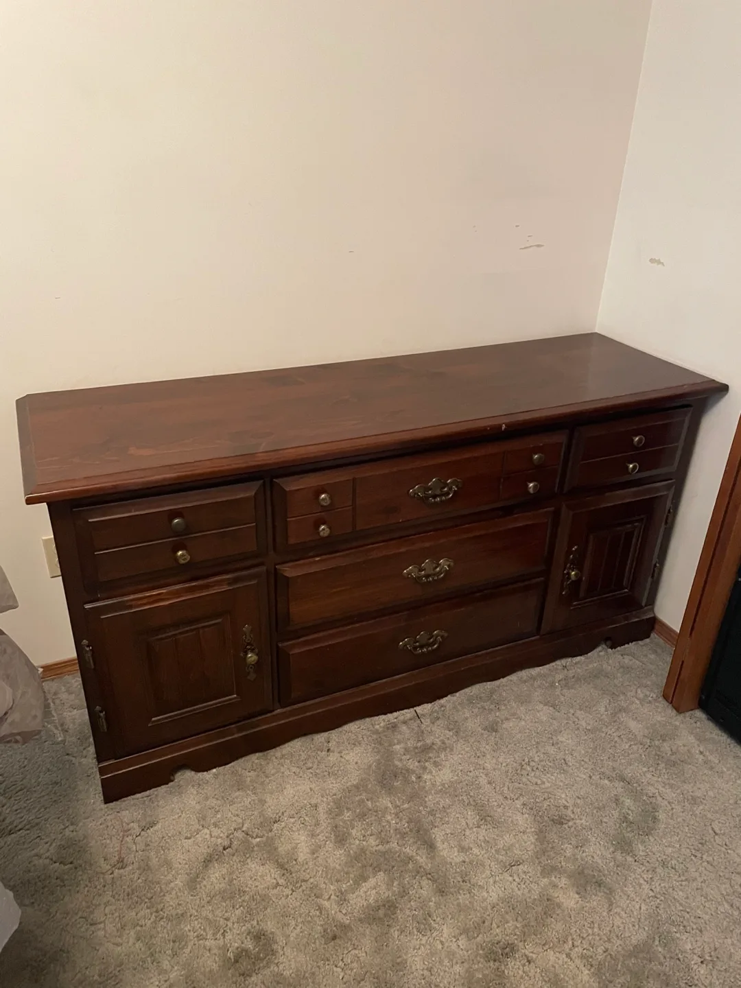 Dark Brown Wood Dresser and Nightstand Set image indicator(2)