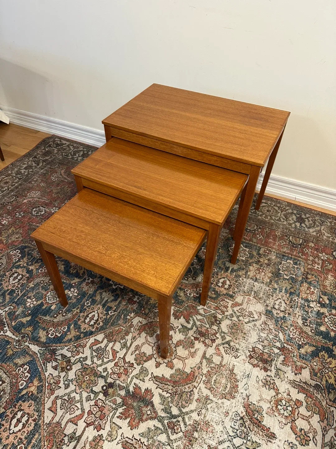 Mid-century teak, nesting tables