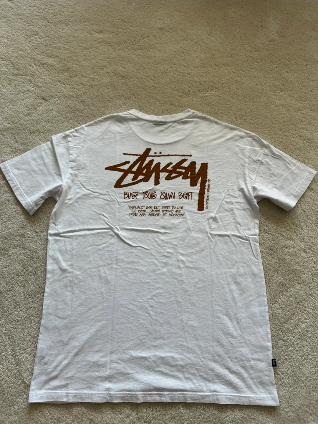 Stussy White T-Shirt - Size M image indicator(2)