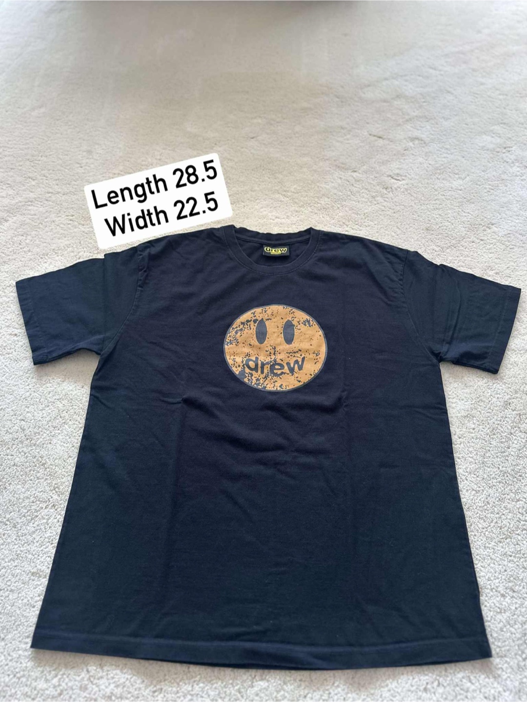 Drew House T-Shirt, Black, Size M