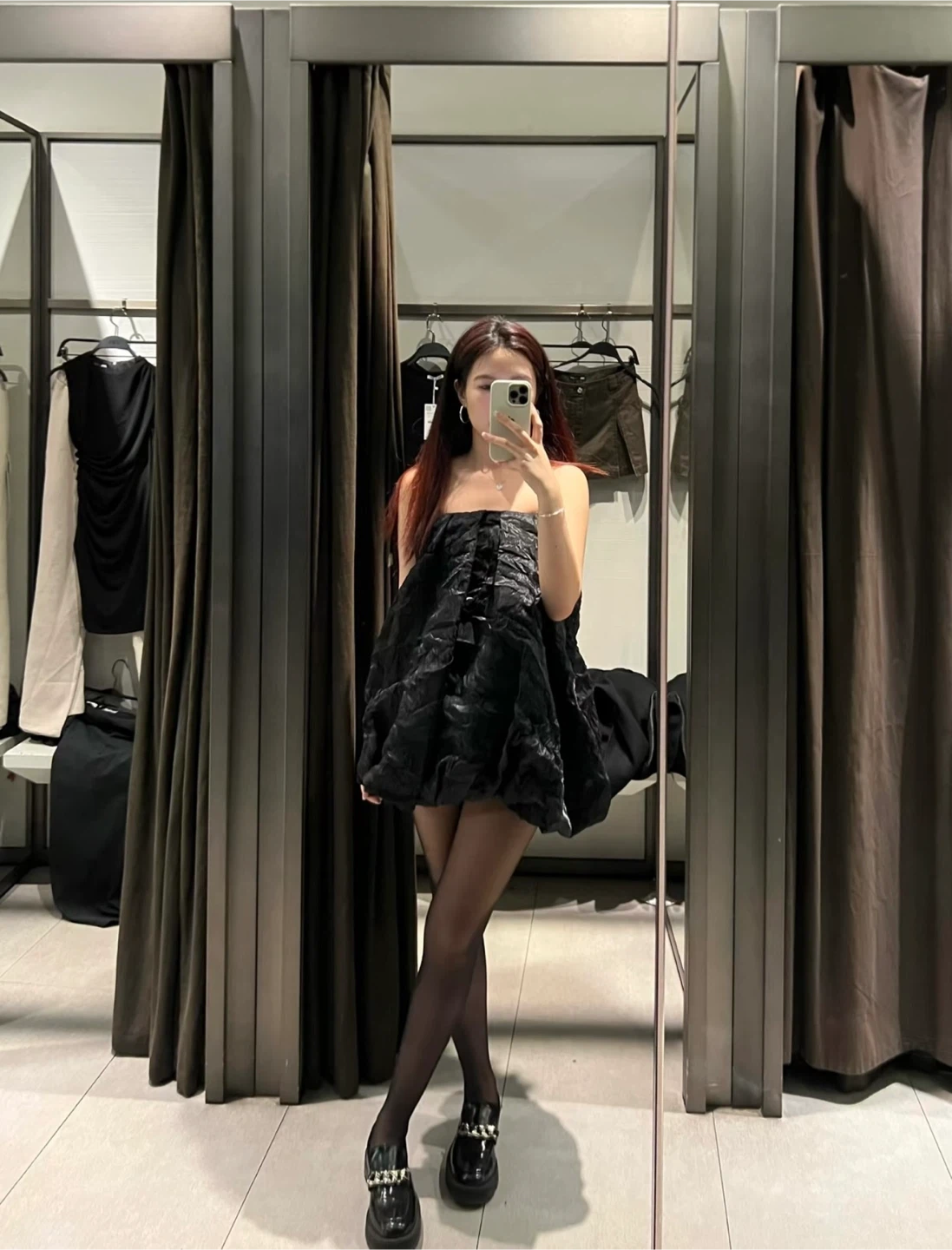 Halloween Edition Black Balloon Organza Dress