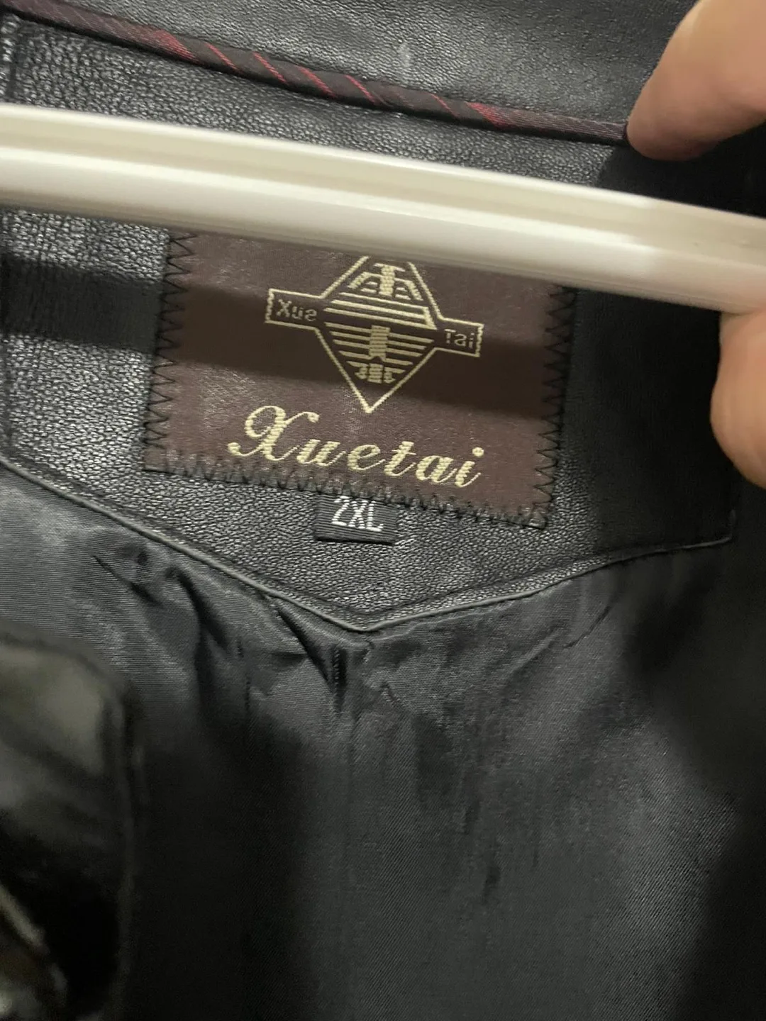 Xuetai Black Leather Coat - Size XXL image indicator(6)