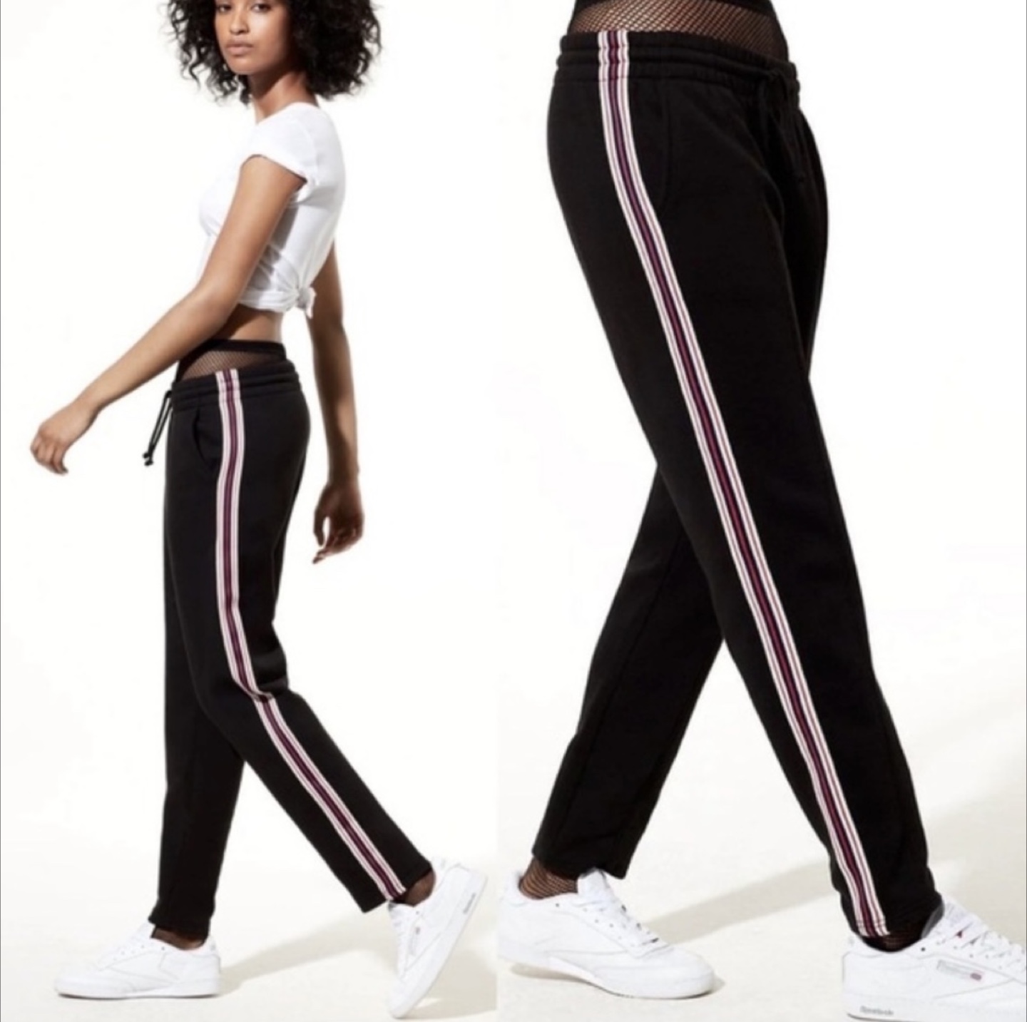 Aritzia TNA navy Blue Track Pants - Size Small - photo 2