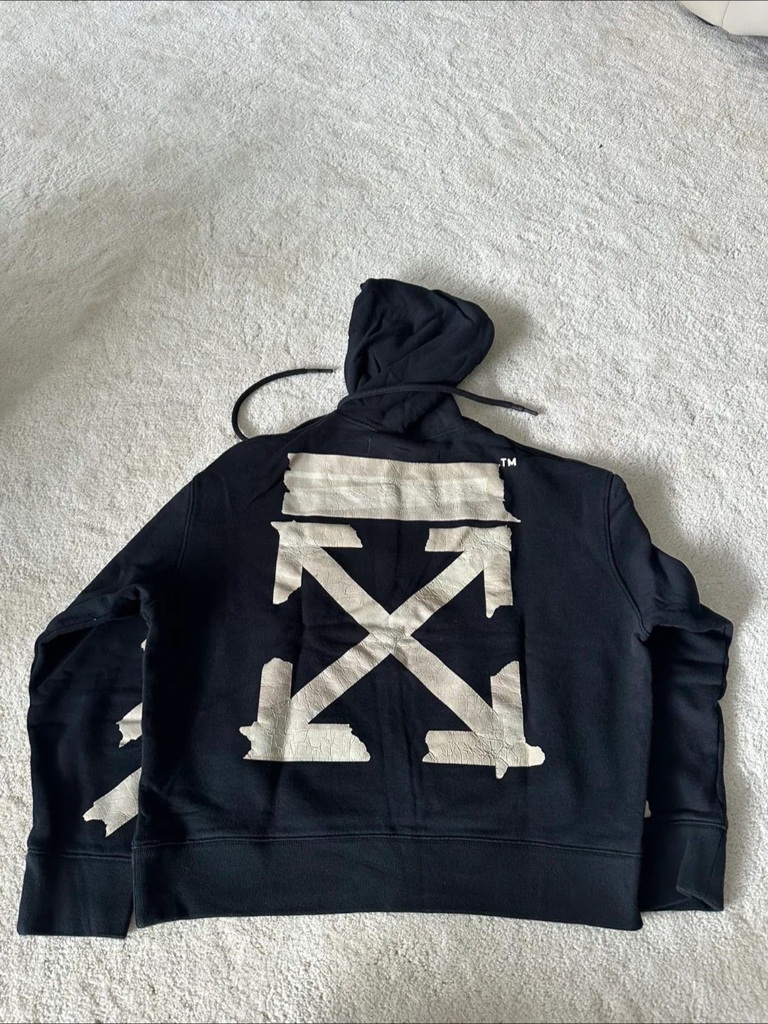 Off-White Black Hoodie image indicator(2)
