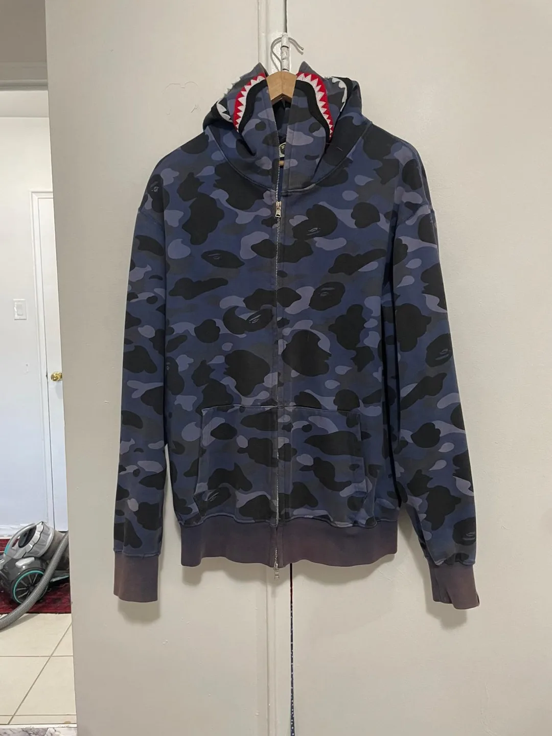 BAPE Blue Camo Full Zip Hoodie image indicator(2)