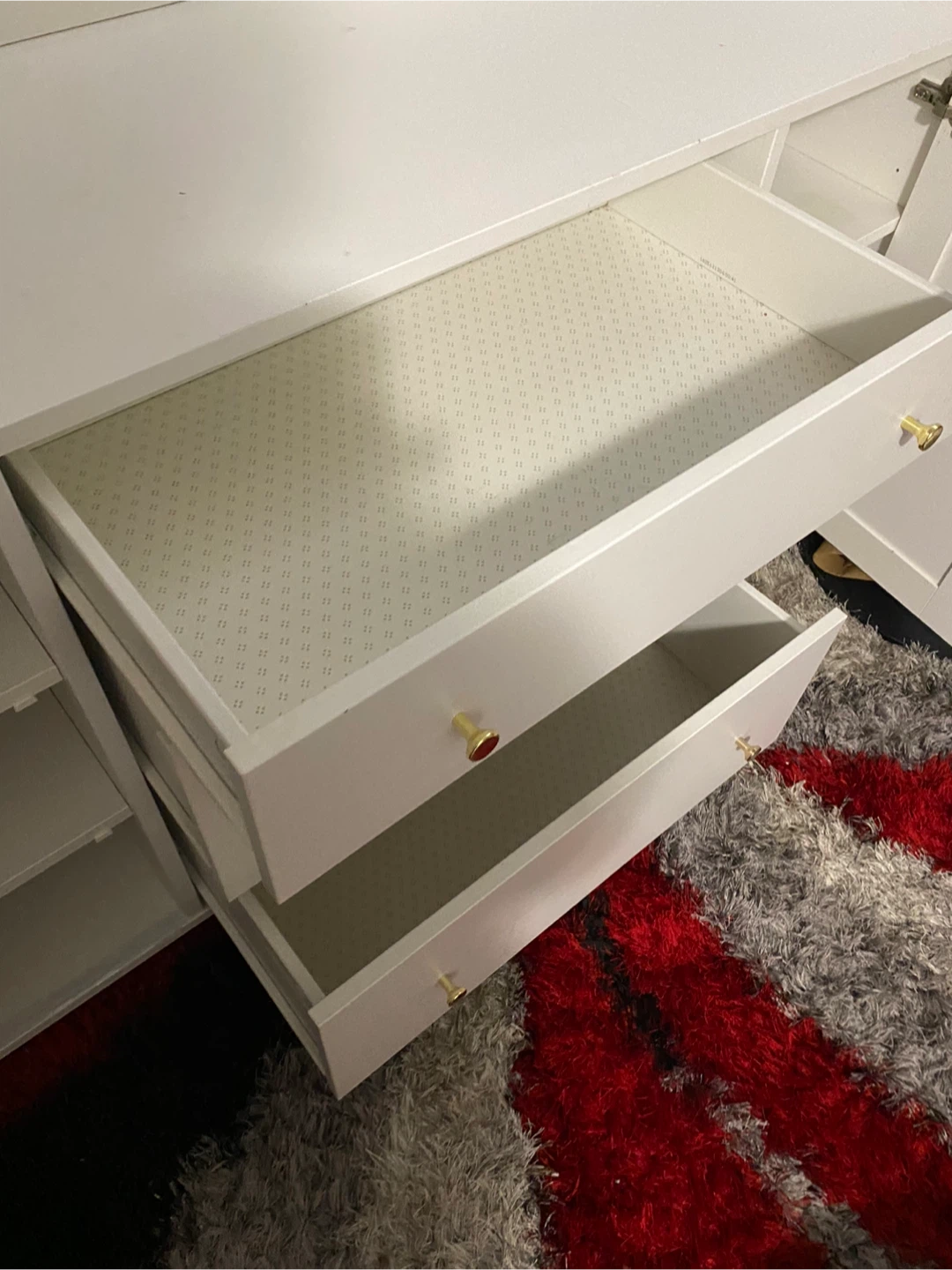 White Cabinet with Drawers and Shelves - photo 5