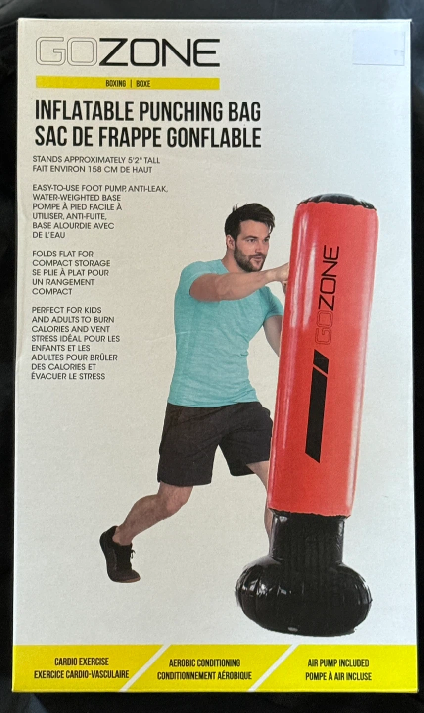 GoZone Inflatable Punching Bag - 5'2" Tall