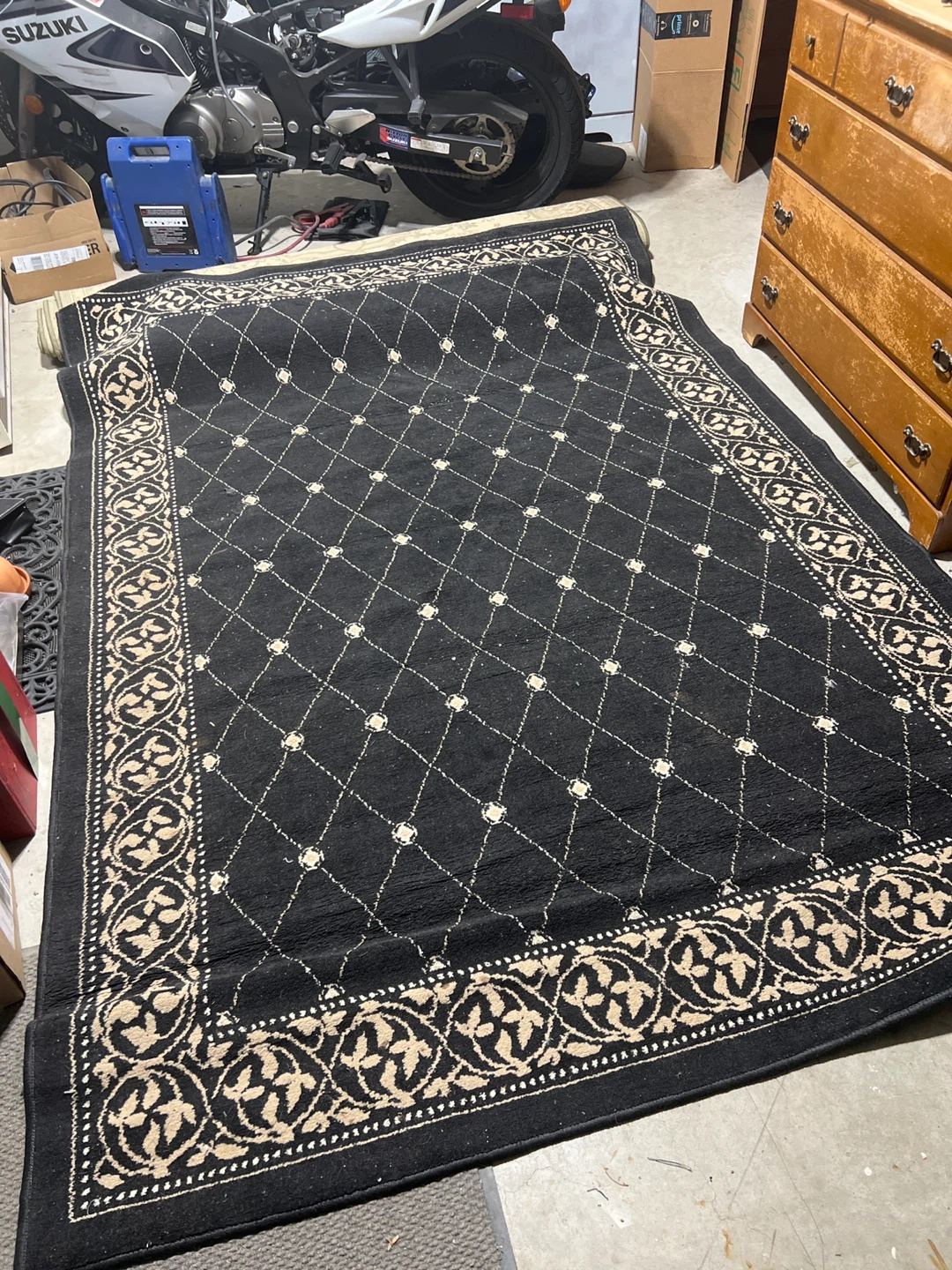 Black Area Rug