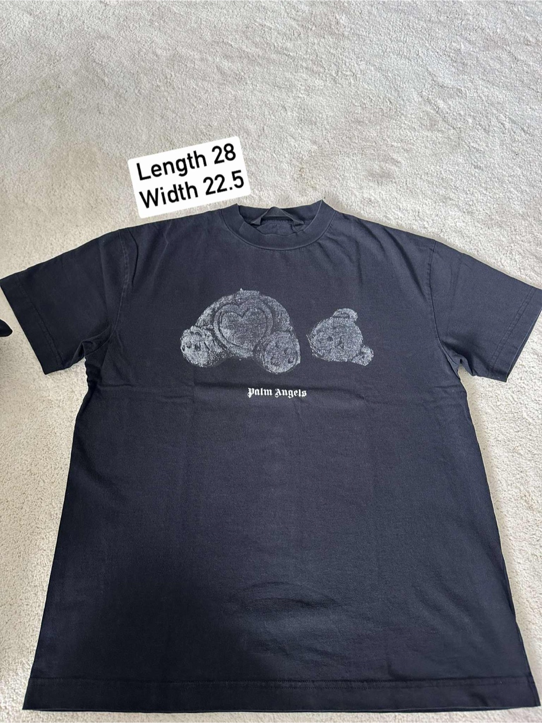 Palm Angels Black Bear T-Shirt - Size M