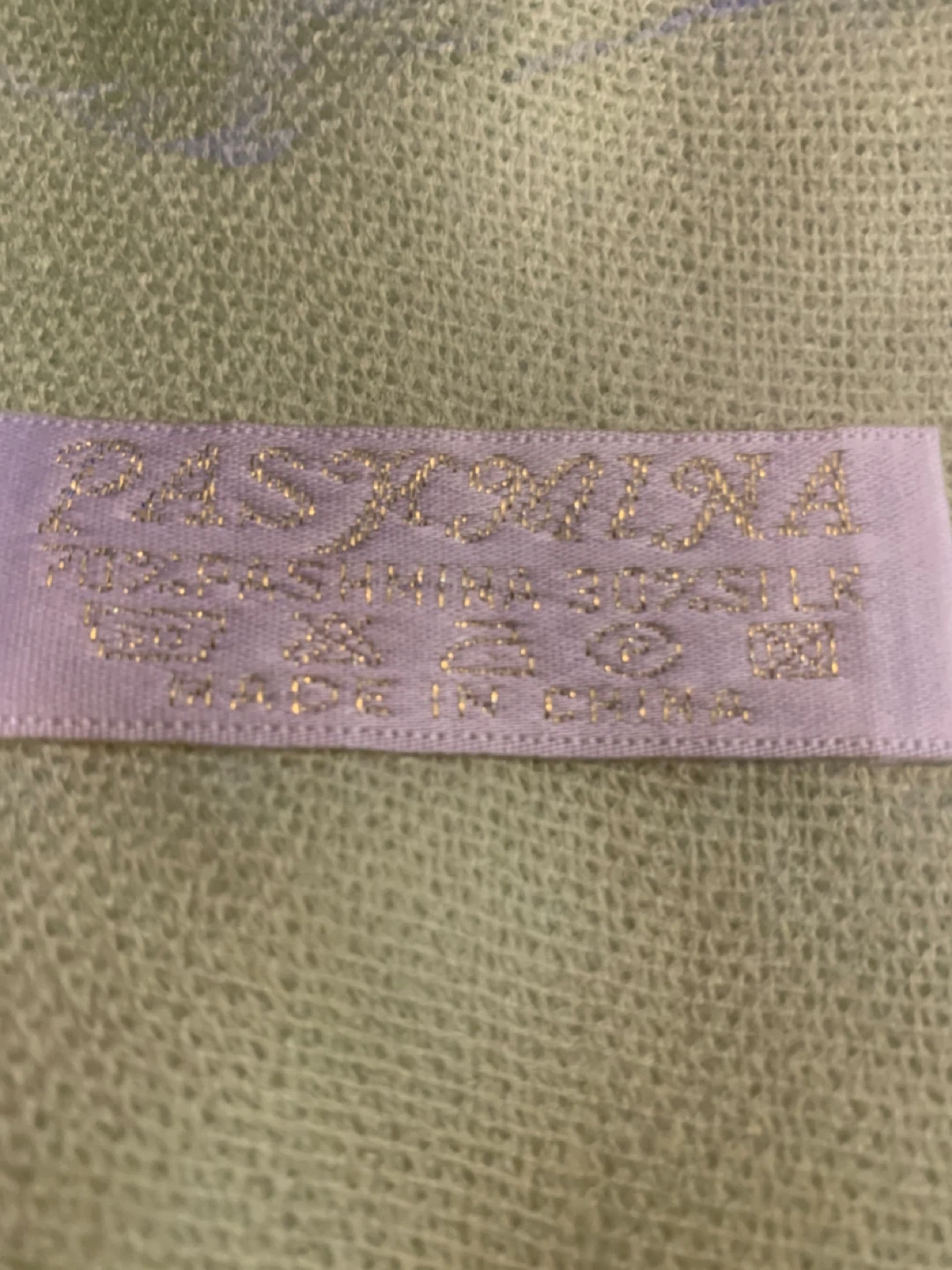 New Pashmina type Scarf - Light Green - photo 2