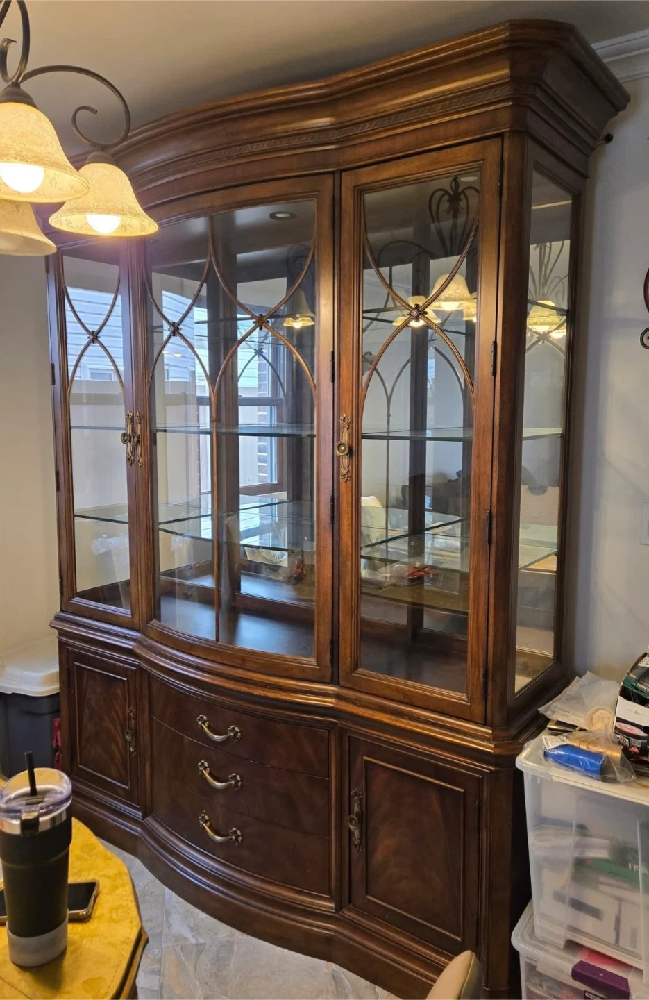 Wooden China Cabinet