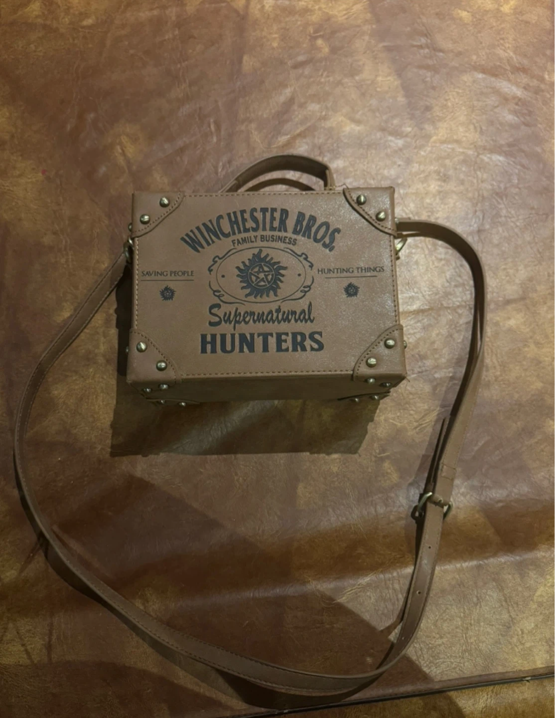 Supernatural crossbody trunk purse