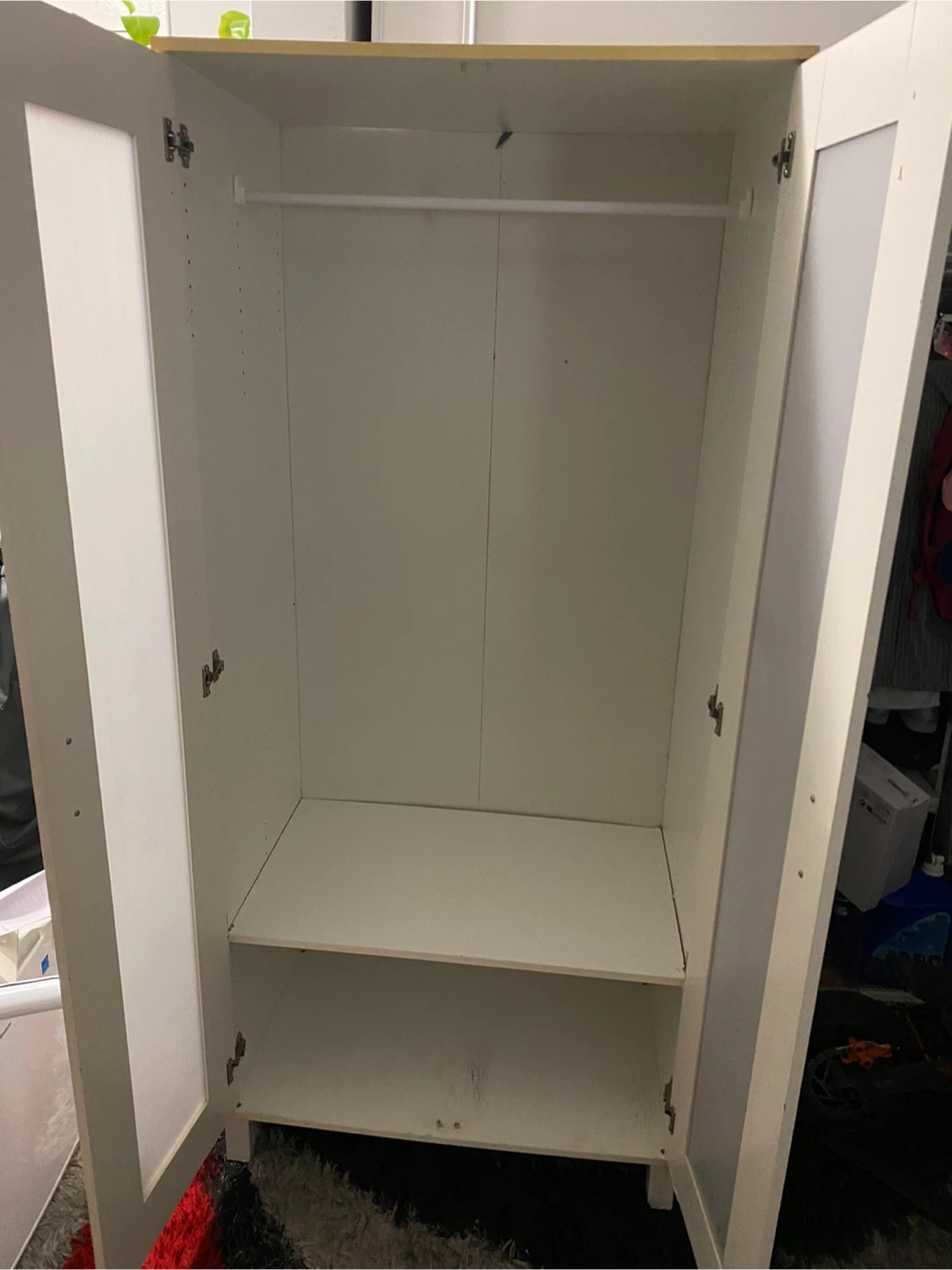White Wardrobe with Doors - photo 4