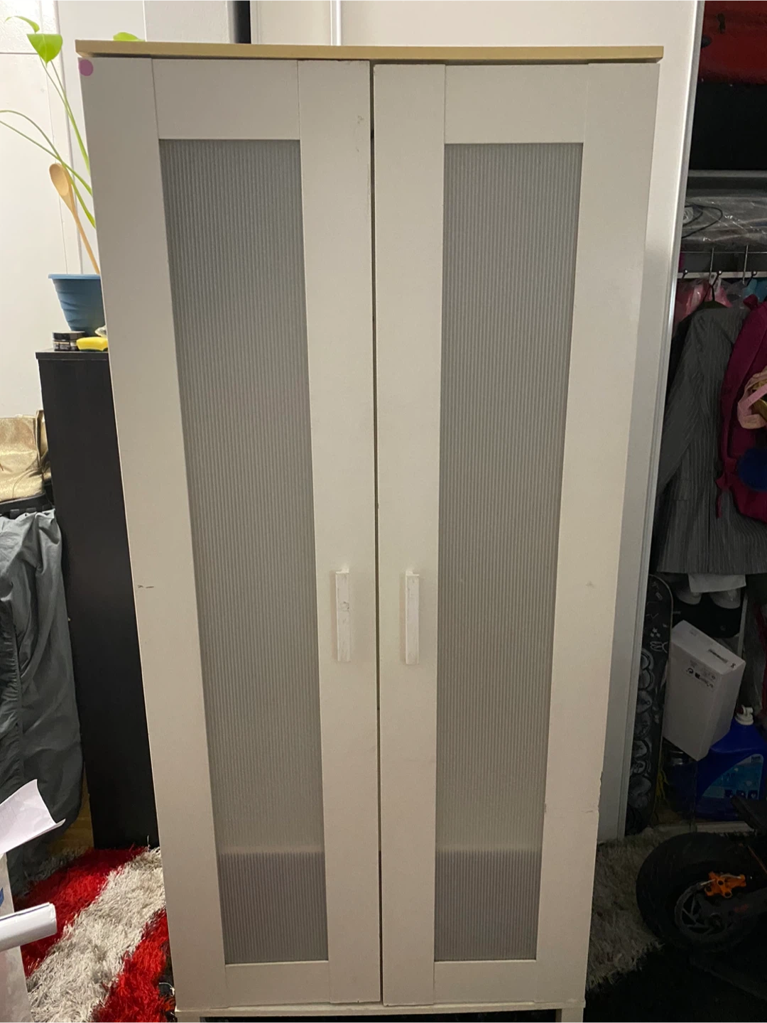 White Wardrobe with Doors