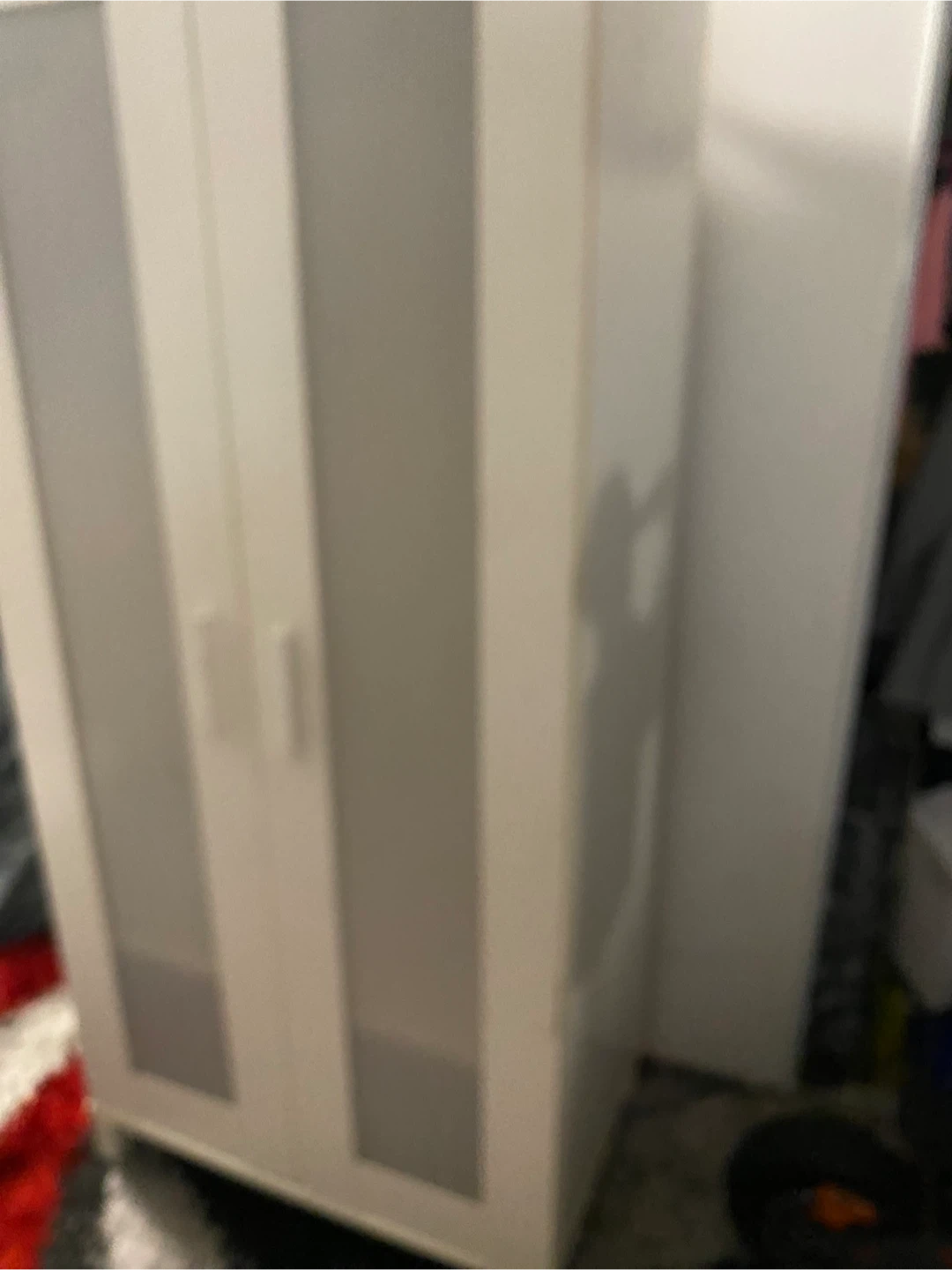 White Wardrobe with Doors - photo 2