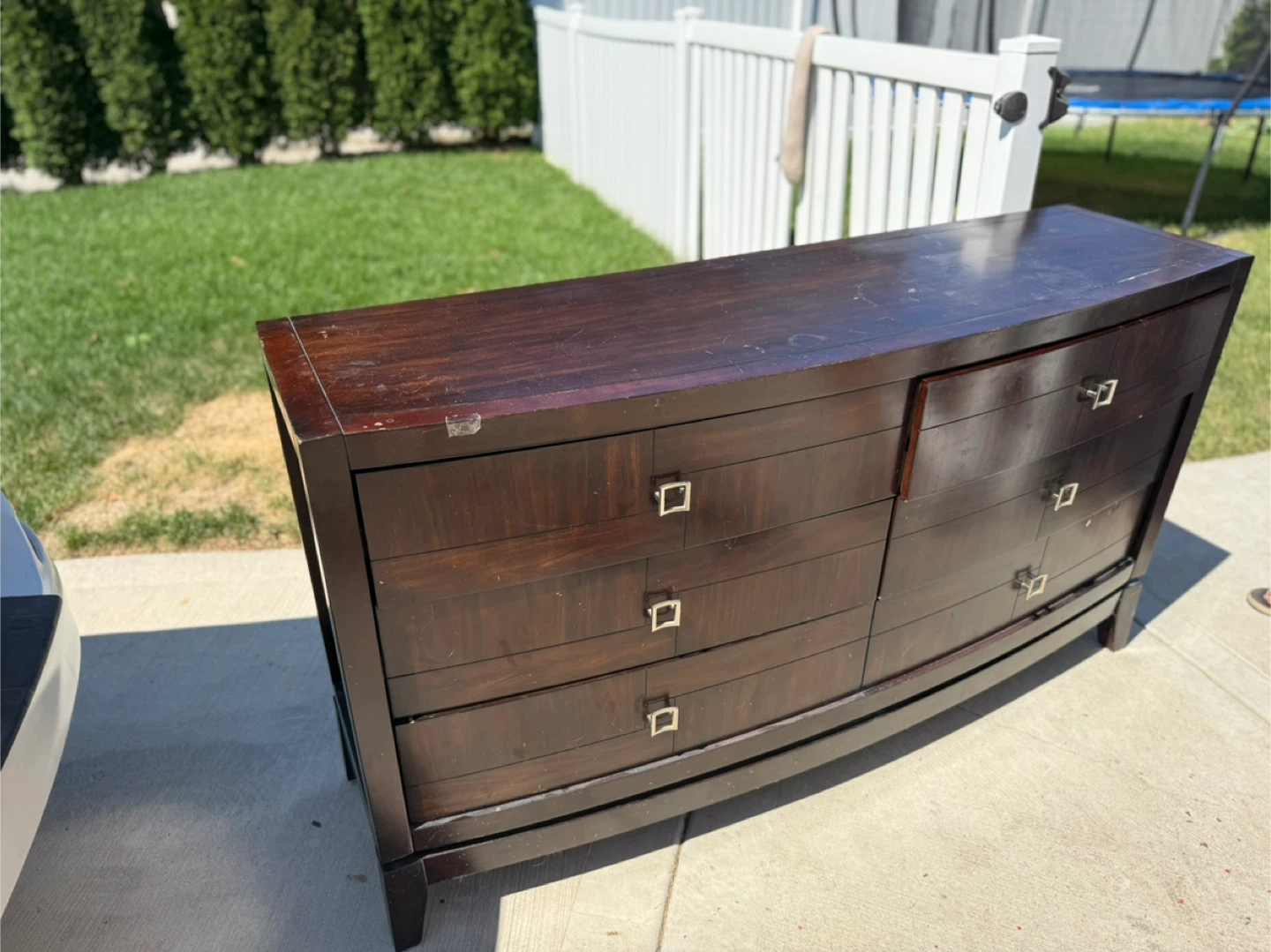 Dark Brown Wood Dresser - photo 2