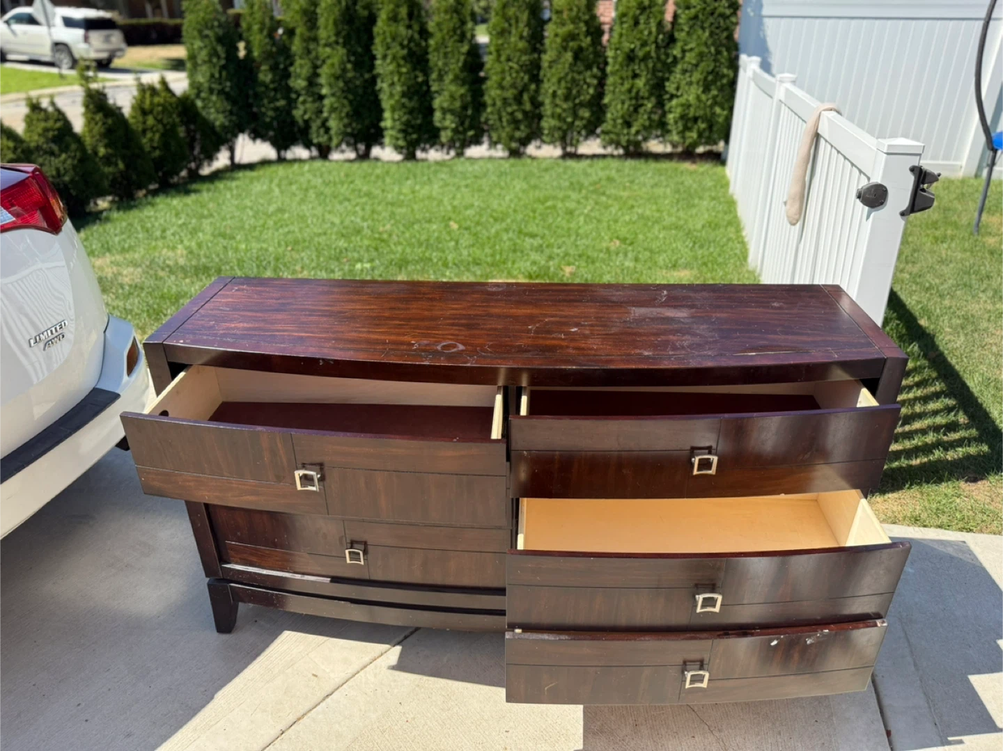 Dark Brown Wood Dresser - photo 4