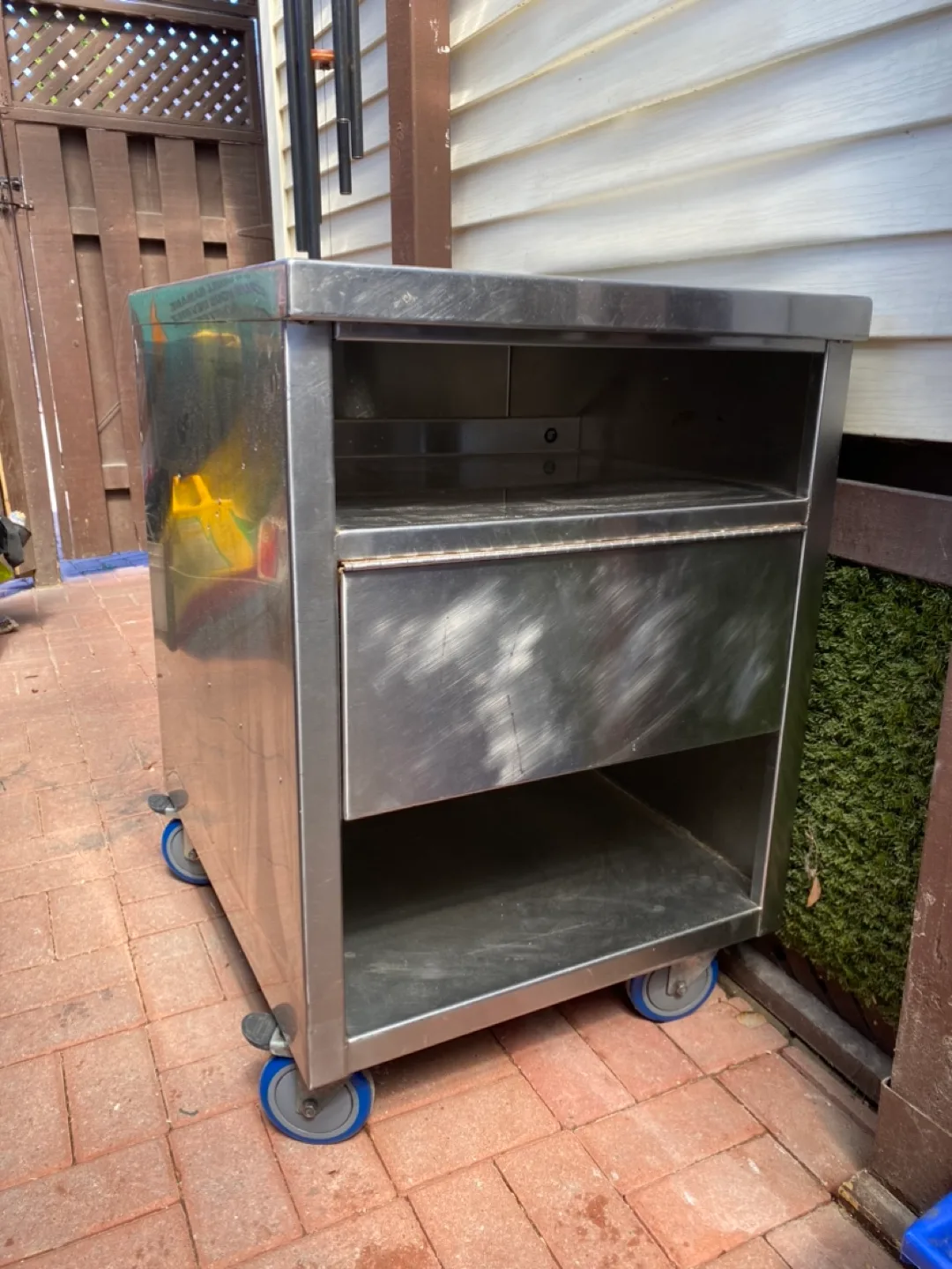 Stainless Steel work Cart with Wheels thumbnail