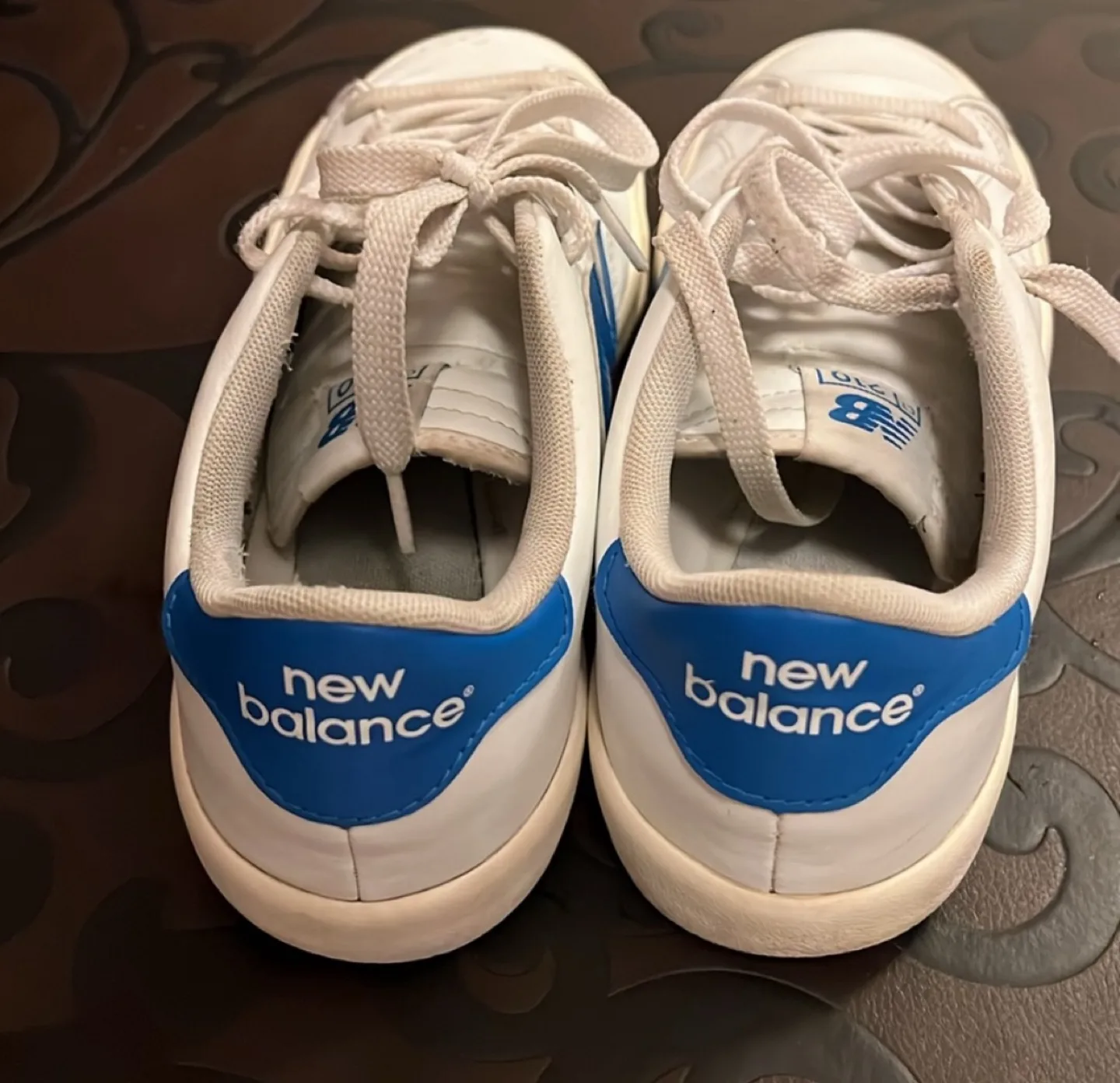 New Balance White & Blue Sneakers image indicator(5)