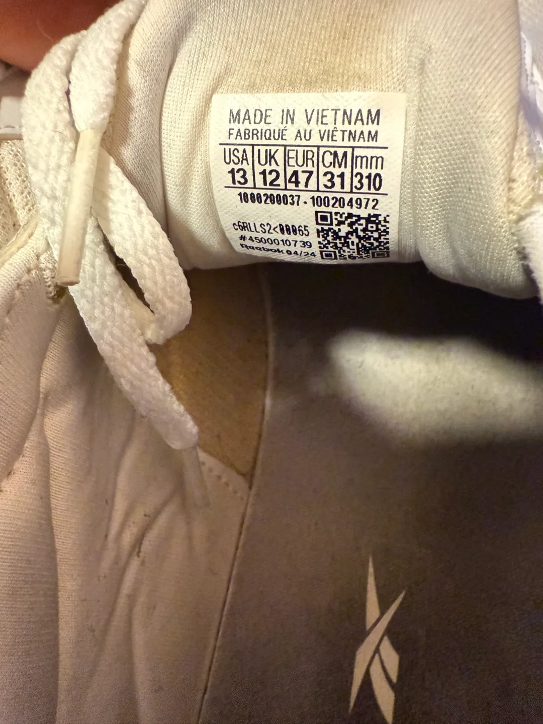 Reebok White Running Shoes - Size 13 image indicator(3)