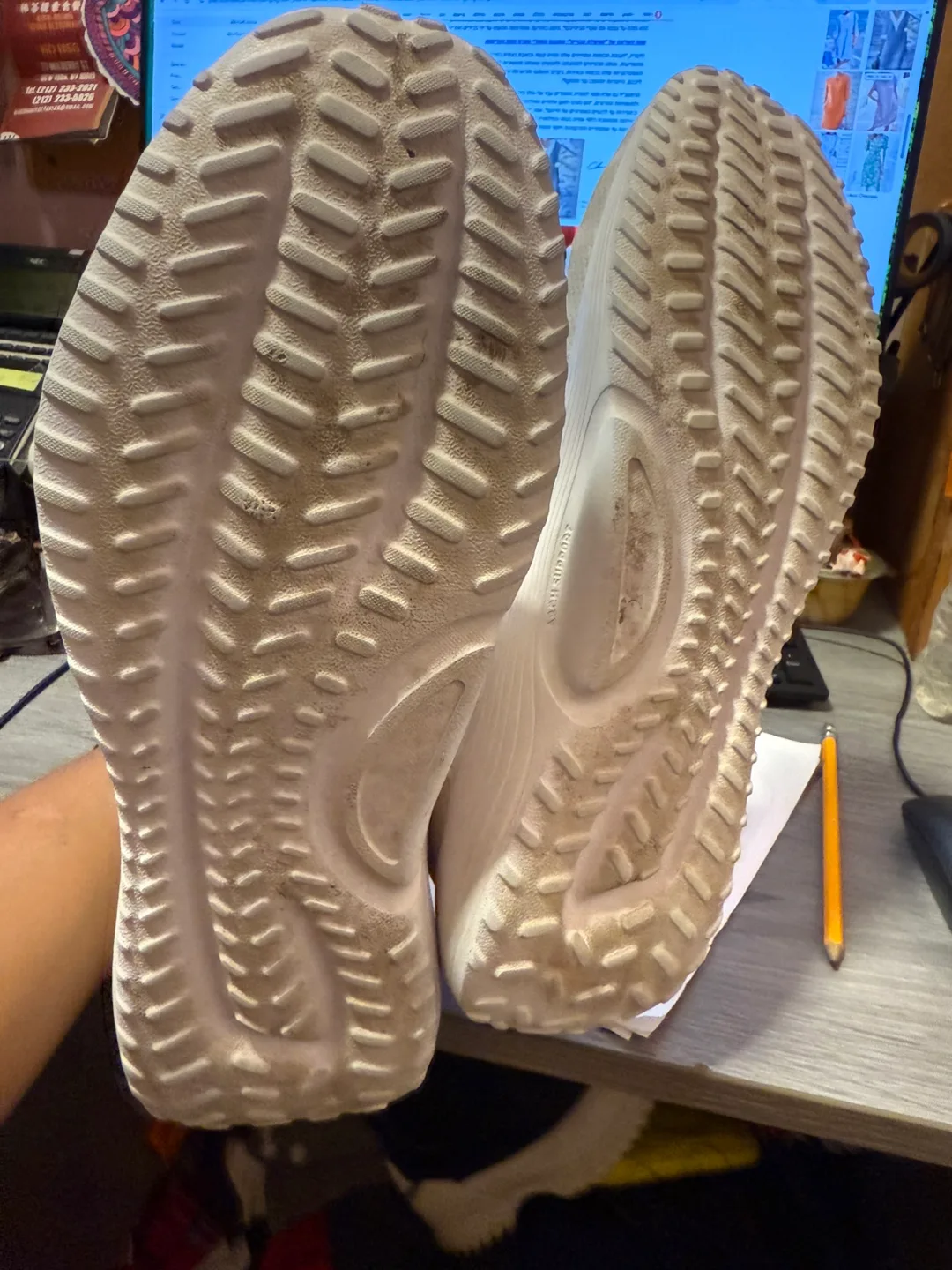 Reebok White Running Shoes - Size 13 image indicator(4)