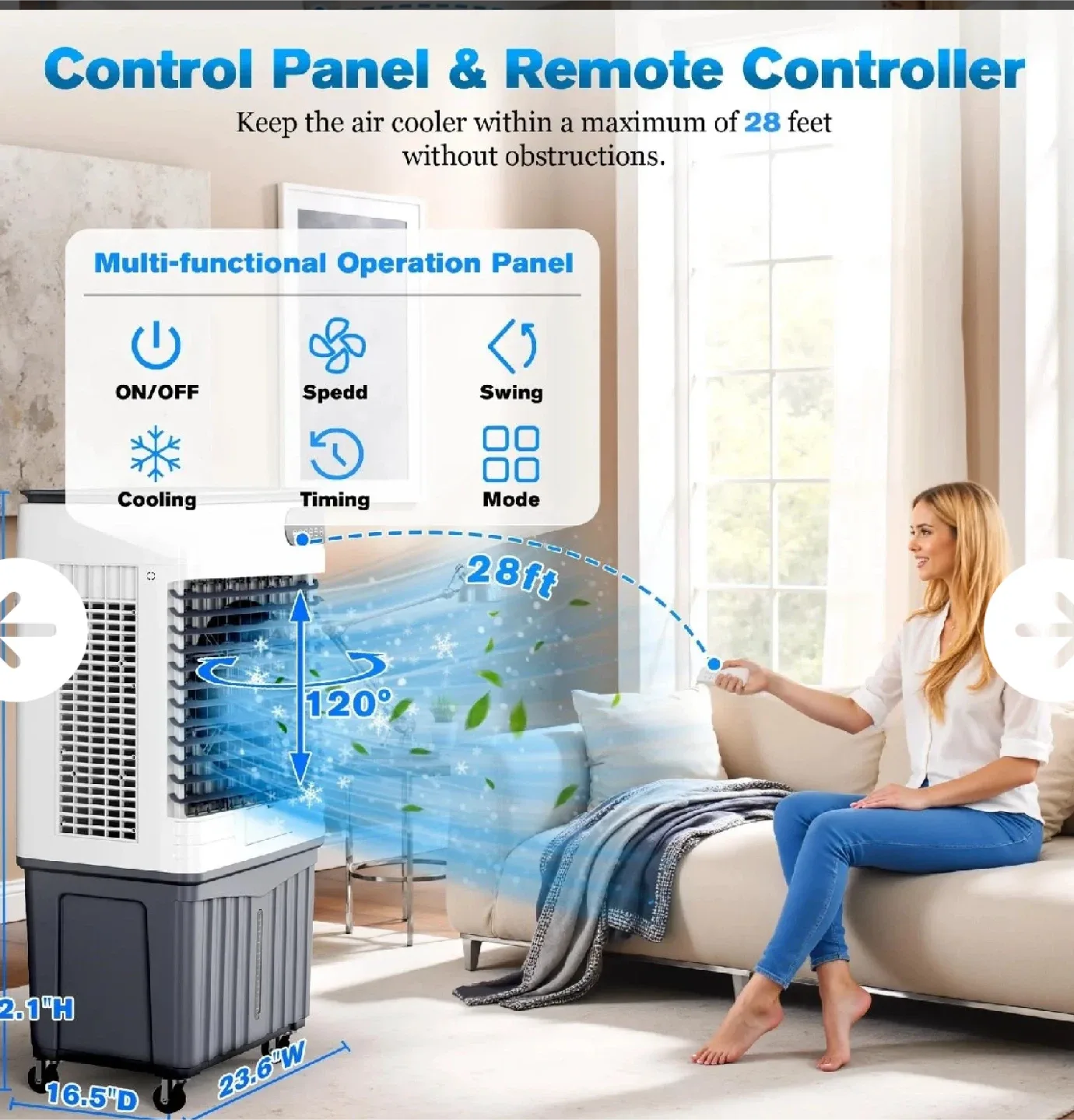 Dual Tank Circulation Refrigeration Air Cooler image indicator(3)