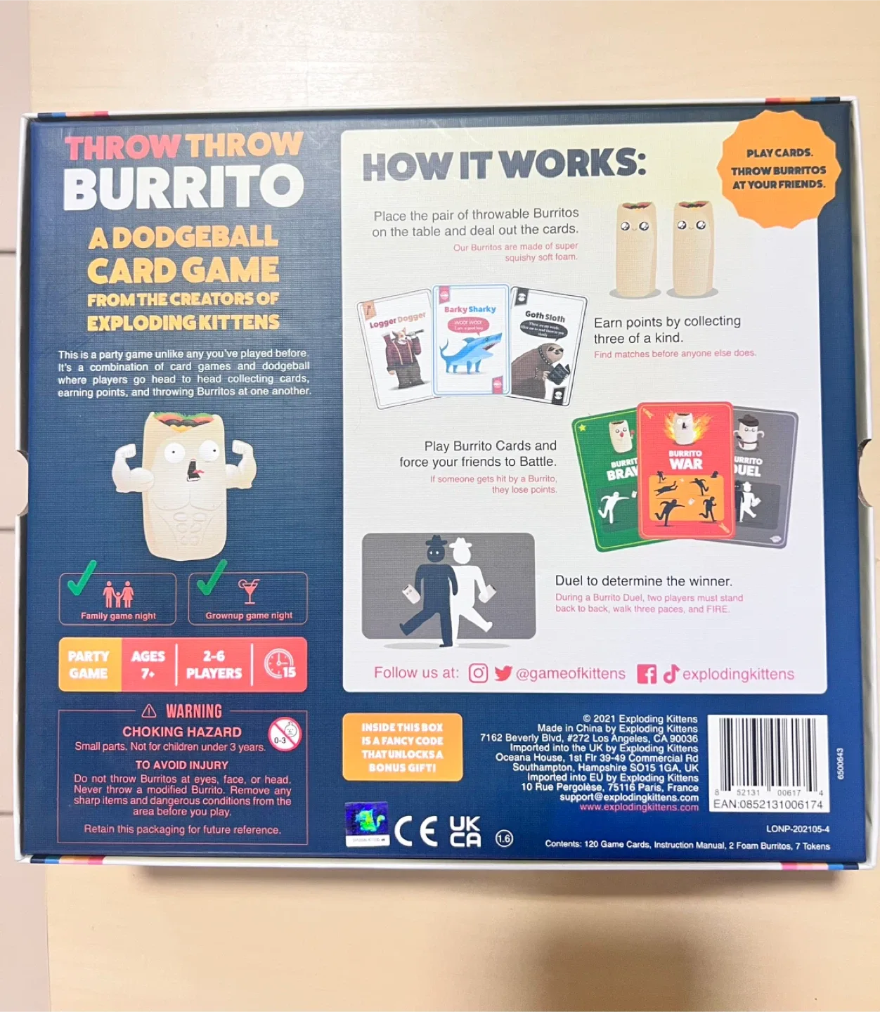 Throw Throw Burrito Dodgeball Card Game image indicator(2)