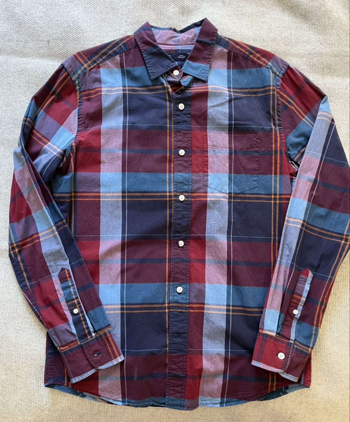Gap Slim Fit Plaid Shirt - Size M