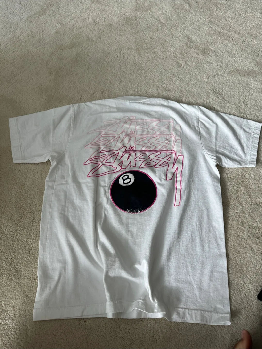 Stussy 8 Ball Tee, White, Size M image indicator(2)