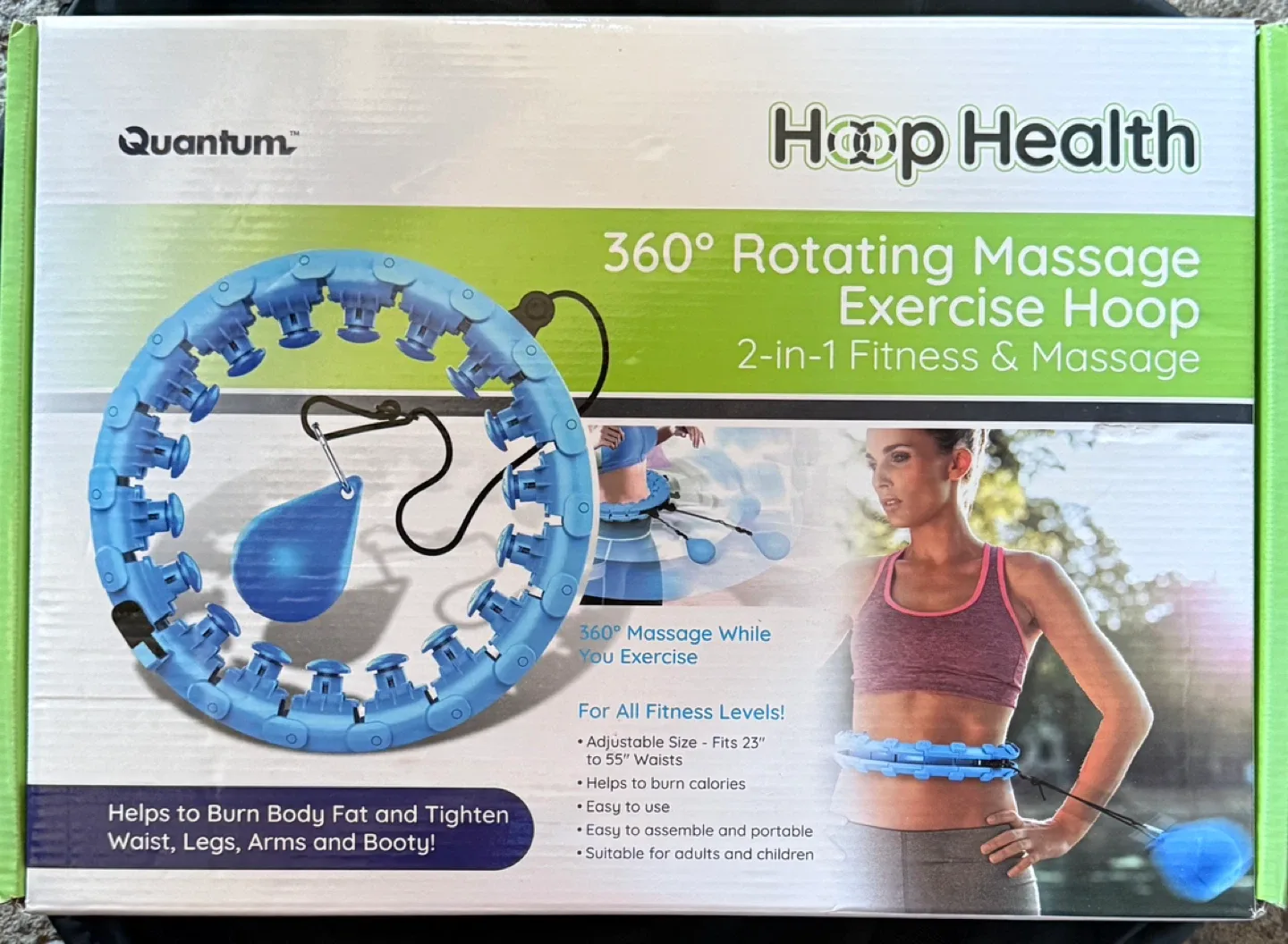 Quantum Hoop Health 360° Rotating Massage Hoop thumbnail