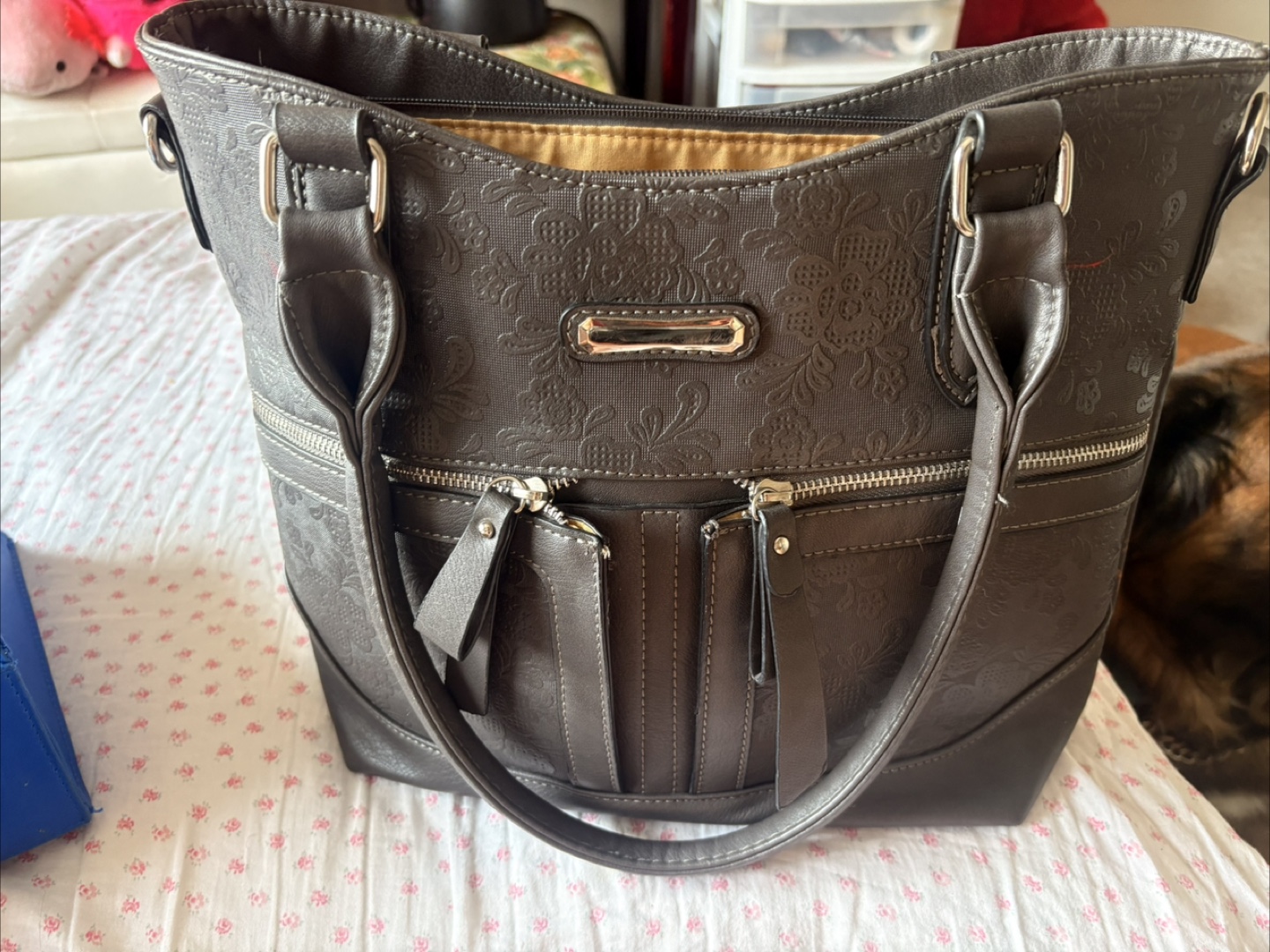 Grey Tote Bag