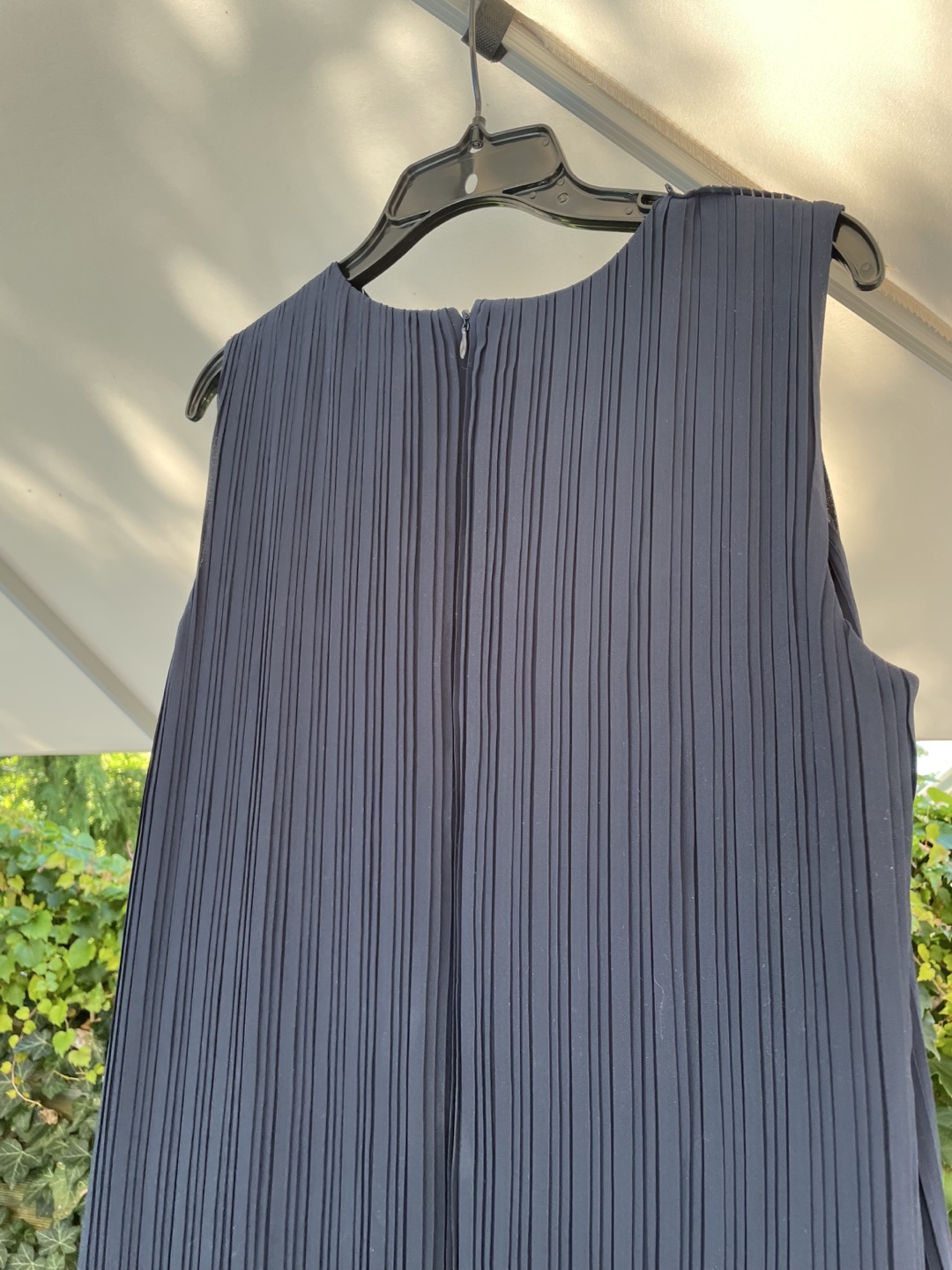 Club Monaco Navy Pleated Dress - Size 8 - photo 2