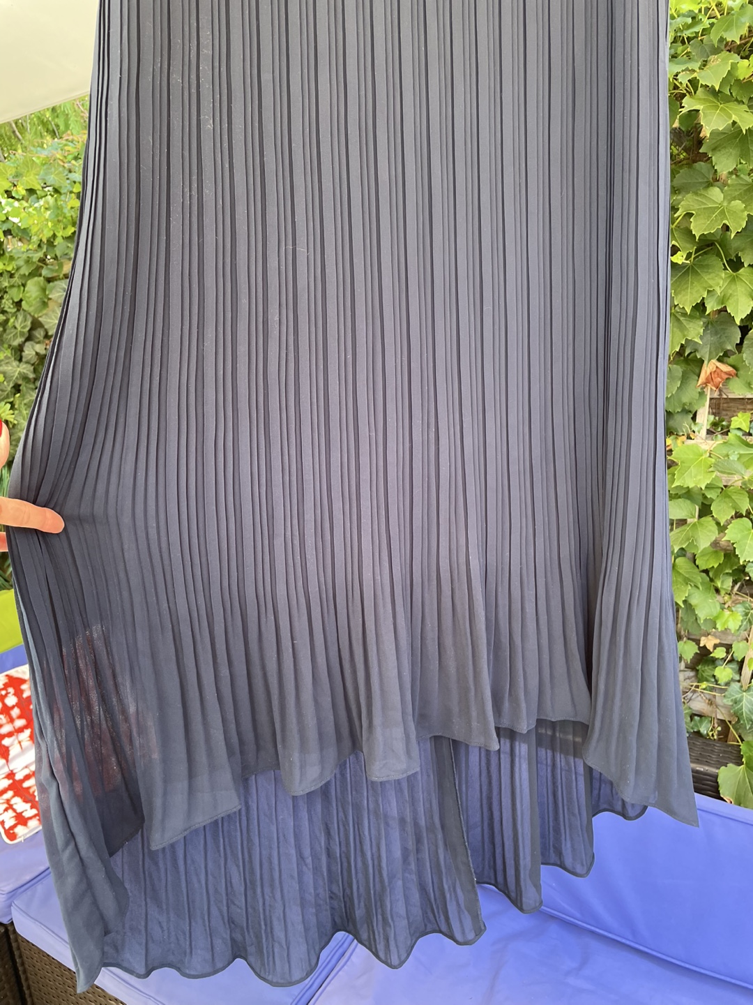 Club Monaco Navy Pleated Dress - Size 8 - photo 3
