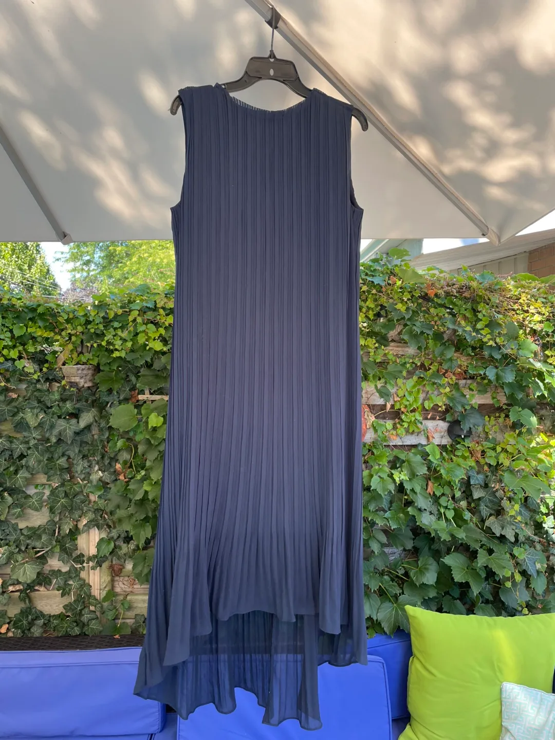 Club Monaco Navy Pleated Dress - Size 8 thumbnail