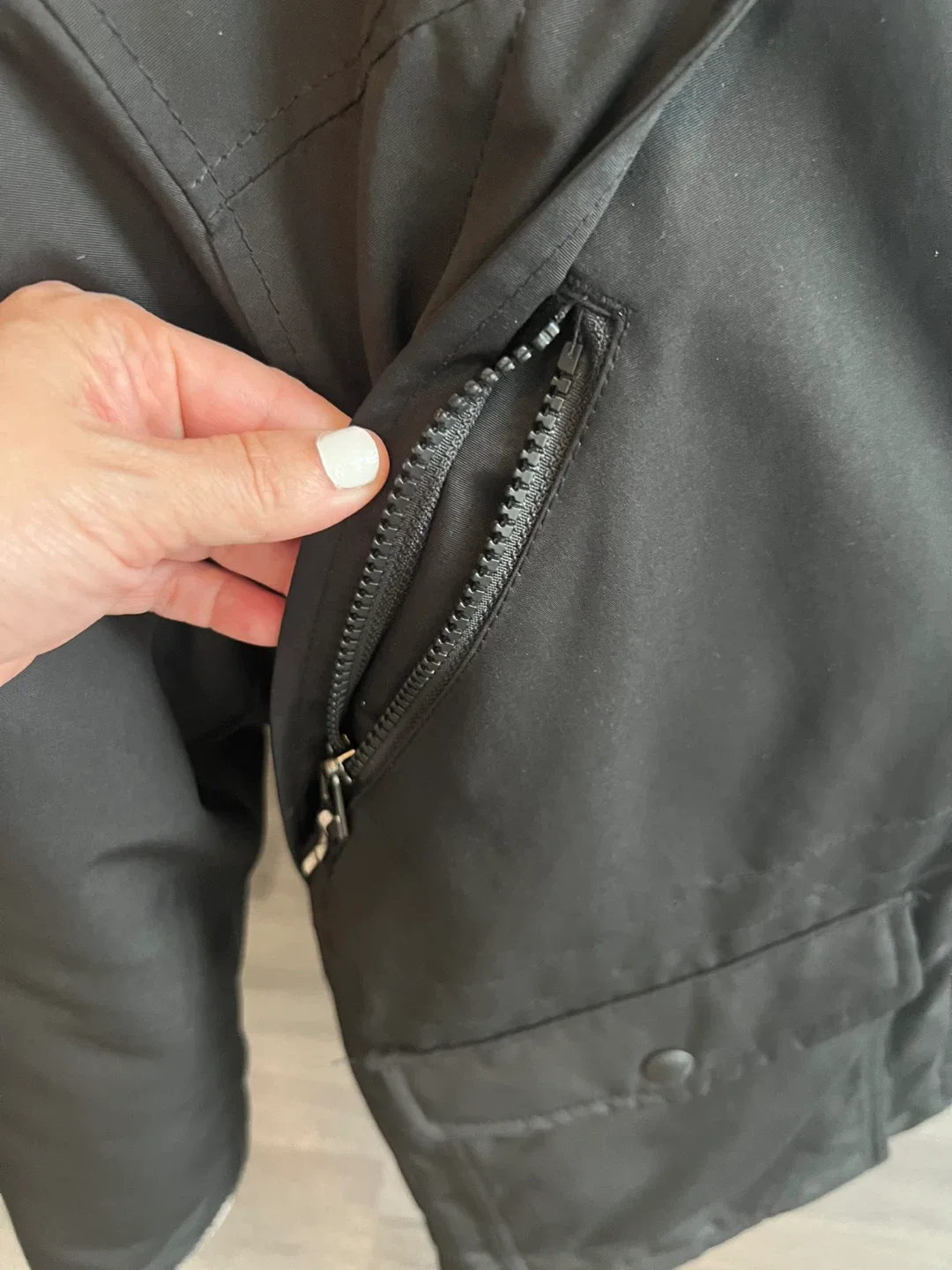 GAP Kids Black Winter Parka - Size Large image indicator(4)