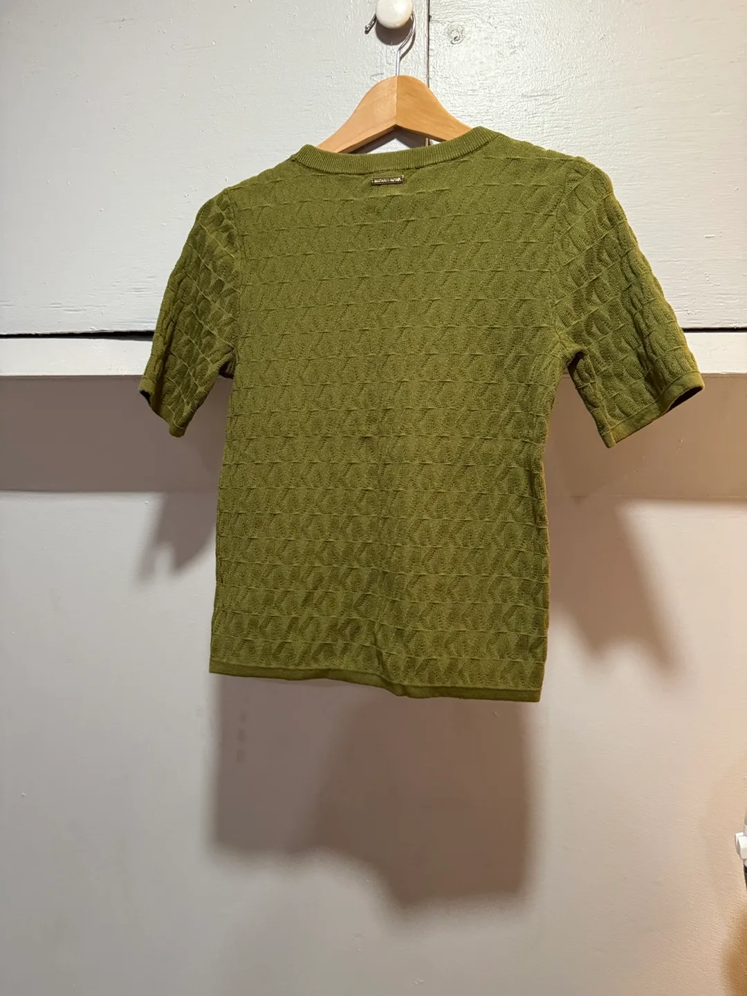 Michael Kors Smoky Olive Knit Top - Size XS image indicator(3)