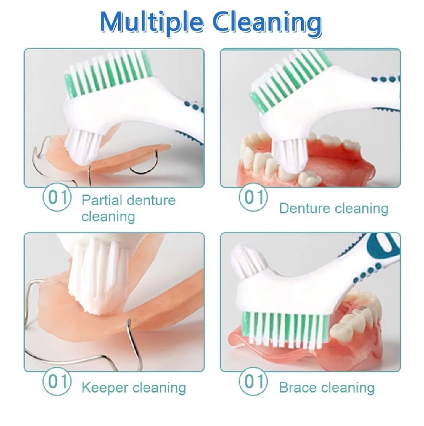 Denture Toothbrushes - Double Sided Brush image indicator(6)