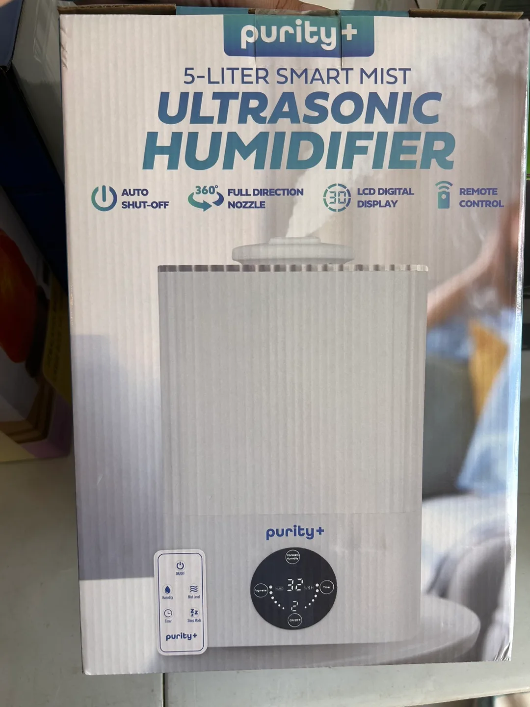 Purity+ 5-Liter Smart Mist Ultrasonic Humidifier thumbnail