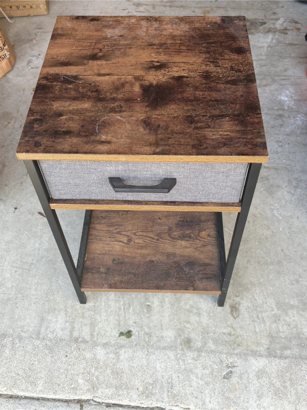 Side Table with Drawer & Shelf