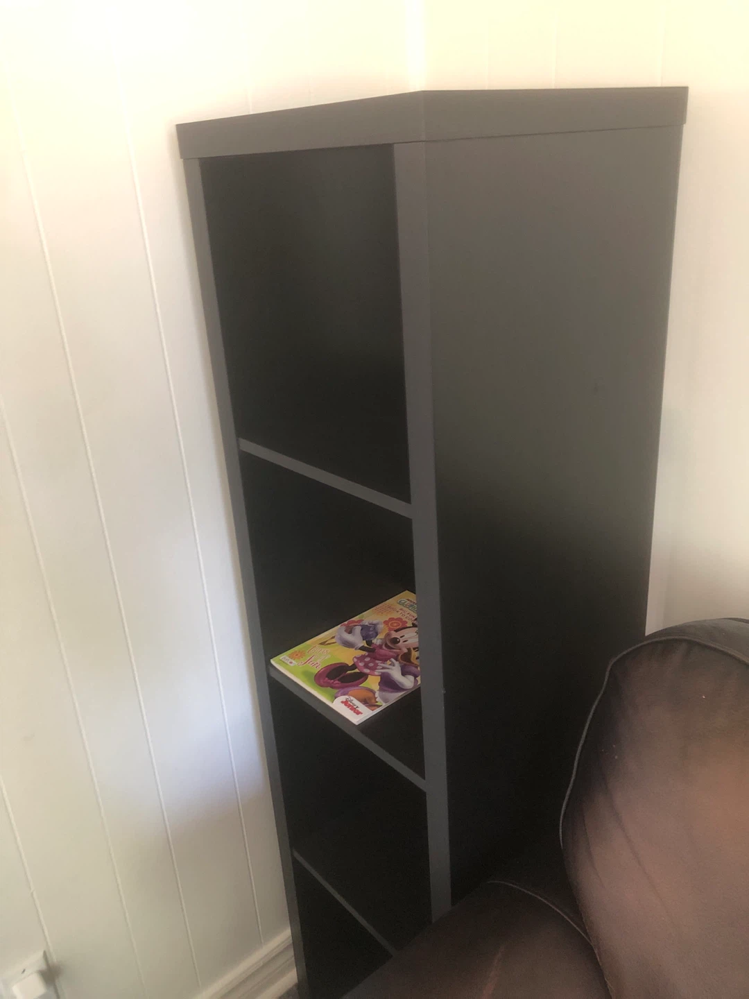 Black Tall Narrow Bookshelf - photo 3