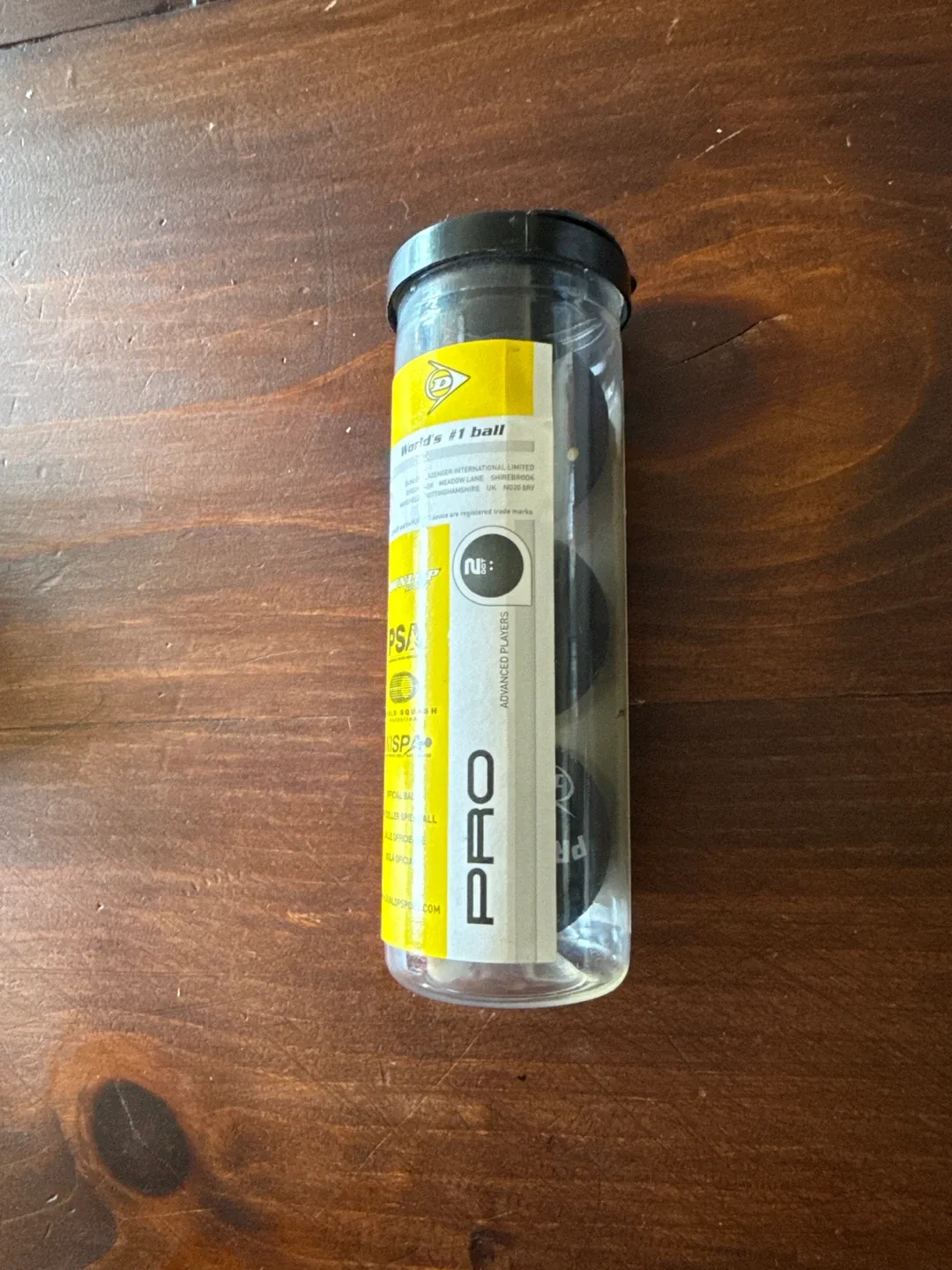 3 pack of unused Dunlop Pro Squash Balls