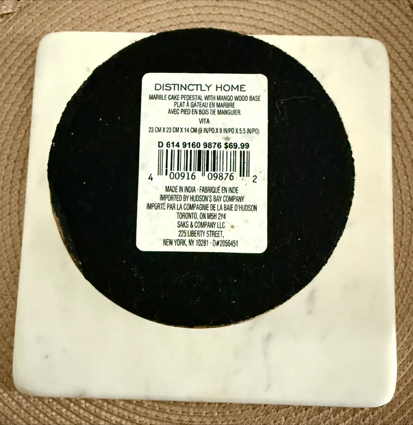 Distinctly Home Marble Cake Pedestal image indicator(2)