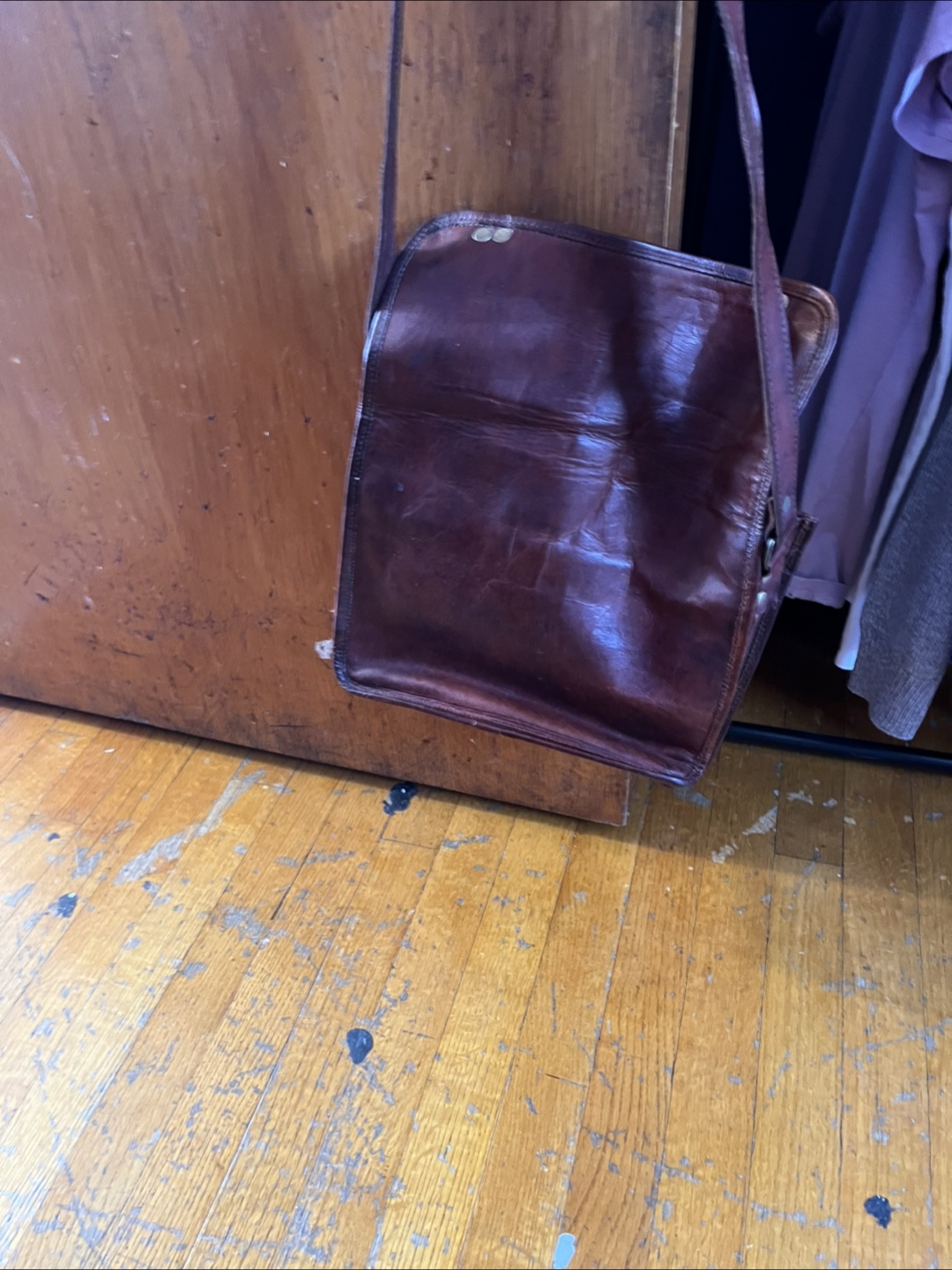 Leather Satchel Bag - photo 4