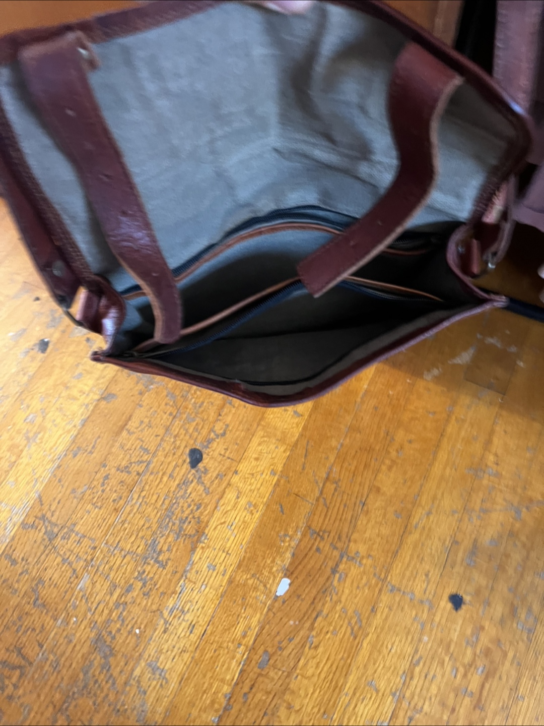 Leather Satchel Bag - photo 3