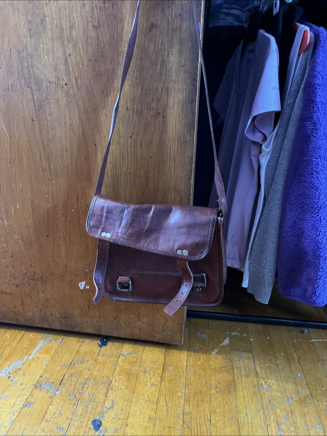 Leather Satchel Bag - photo 2