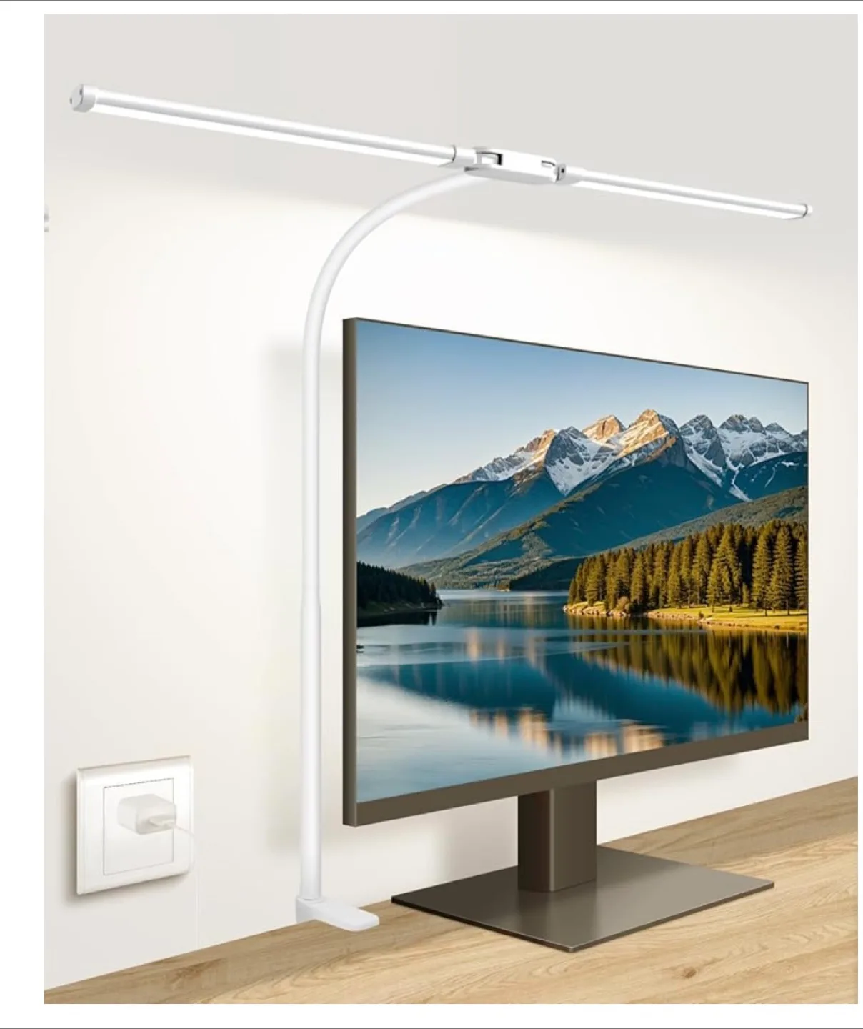 Adjustable Dual Head LED Desk Lamp thumbnail