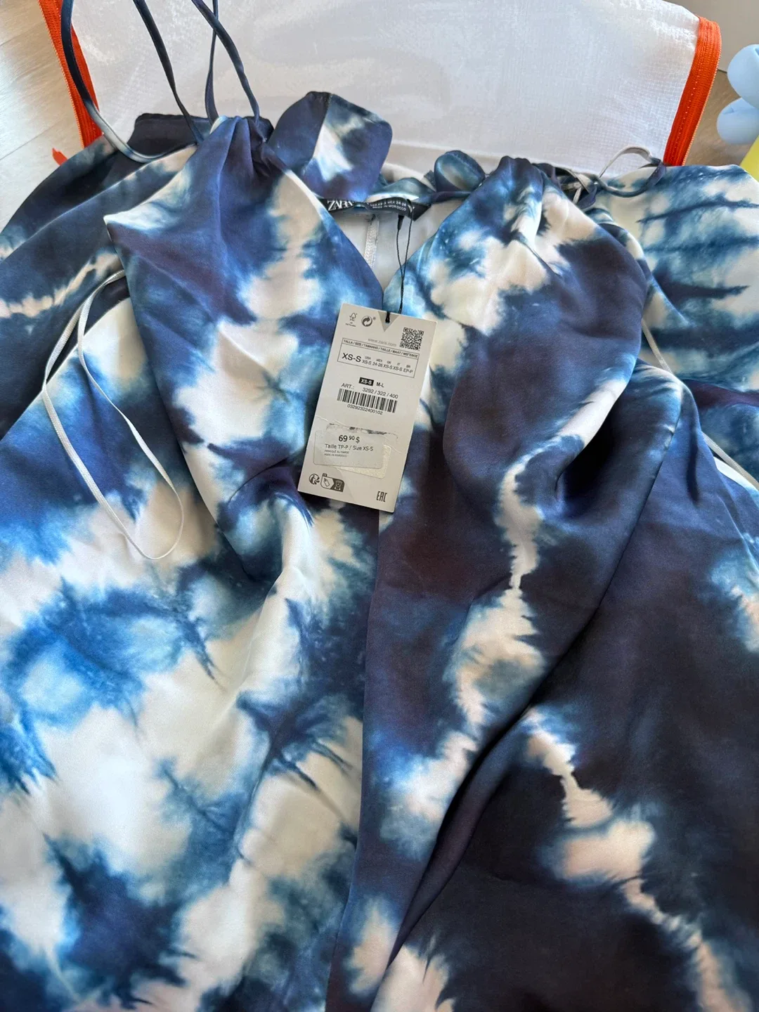 Zara Tie Dye Print Dress - XS thumbnail