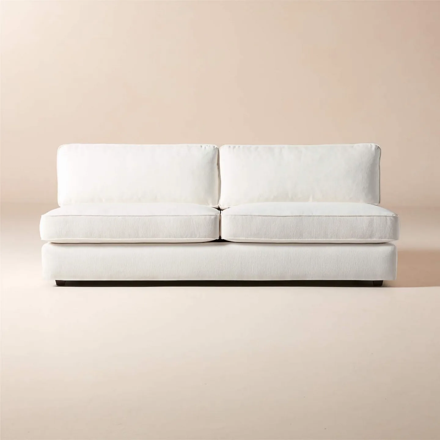 White Loveseat Sofa thumbnail