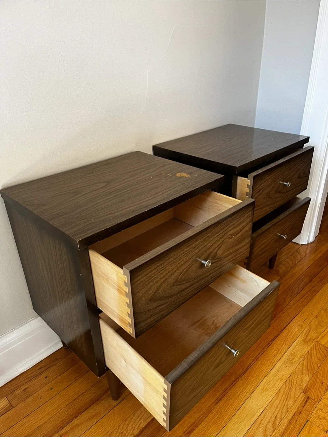 Pair of MCM Wood Nightstands image indicator(2)