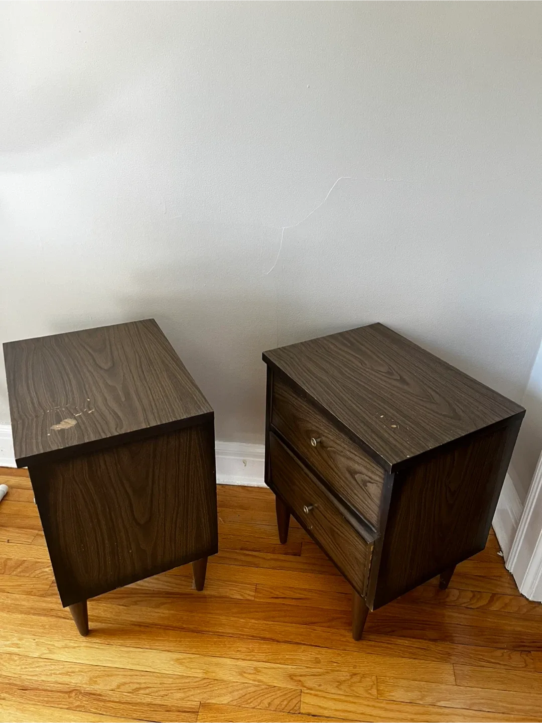 Pair of MCM Wood Nightstands image indicator(5)